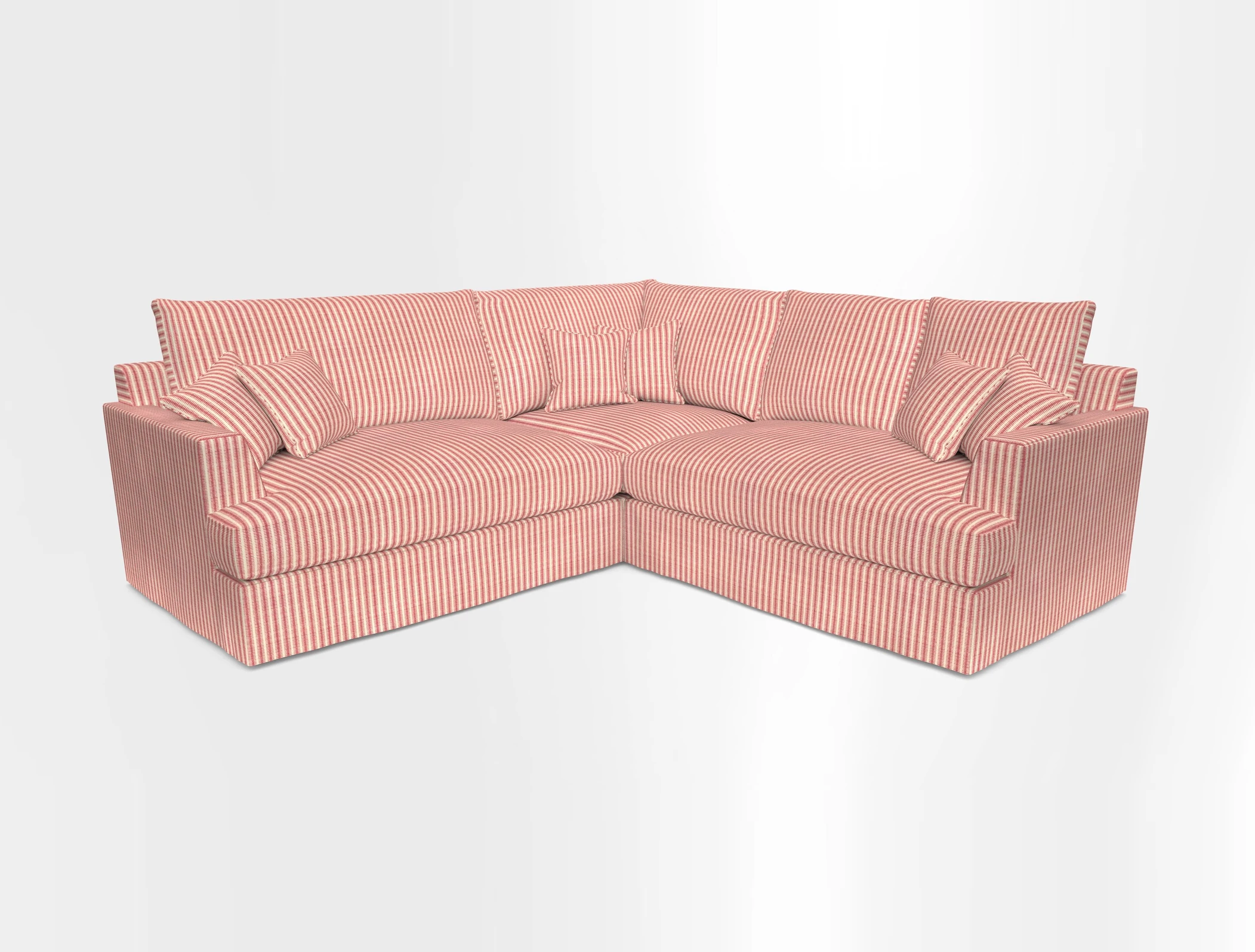Slingsby Small Fitted Cover Corner Unit LHF & RHF in Two Tone Plain Biscuit.  Loose cover version available