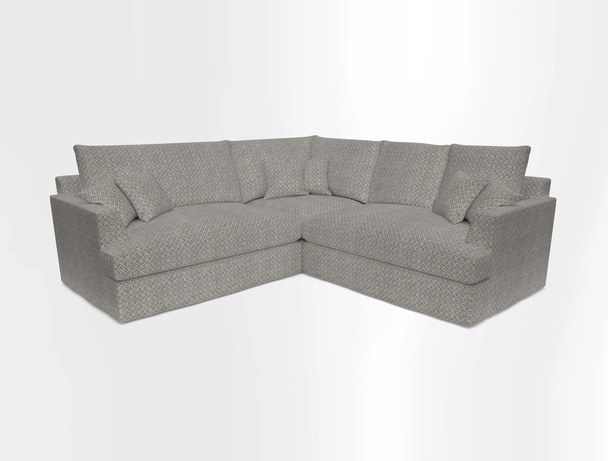Slingsby Small Fitted Cover Corner Unit LHF & RHF in Two Tone Plain Biscuit.  Loose cover version available