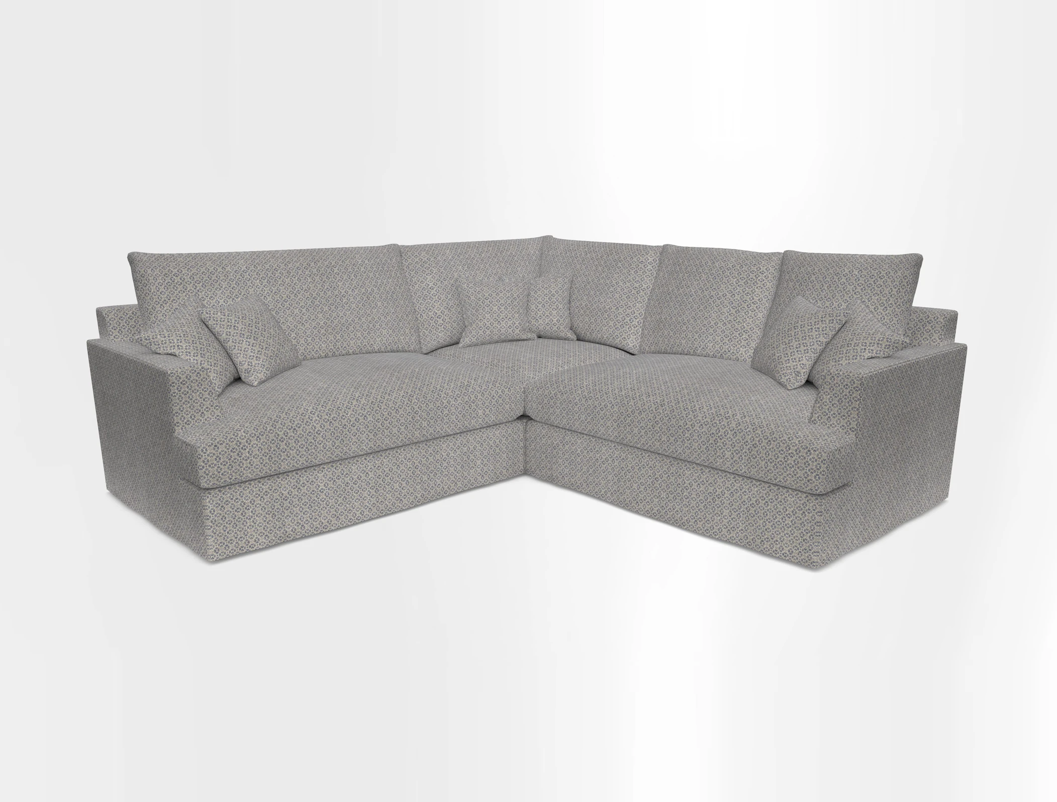Slingsby Small Fitted Cover Corner Unit LHF & RHF in Two Tone Plain Biscuit.  Loose cover version available