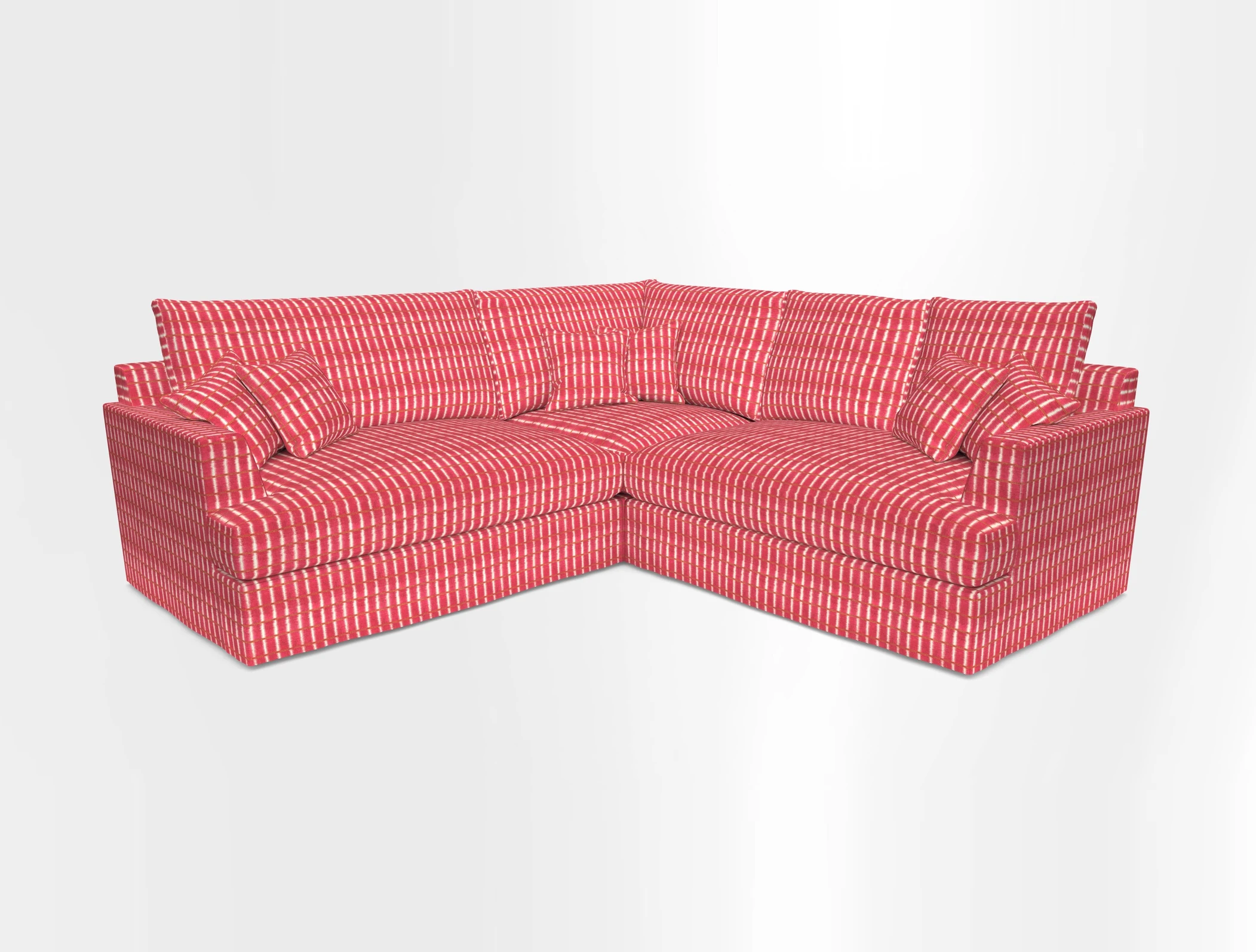 Slingsby Small Fitted Cover Corner Unit LHF & RHF in Two Tone Plain Biscuit.  Loose cover version available
