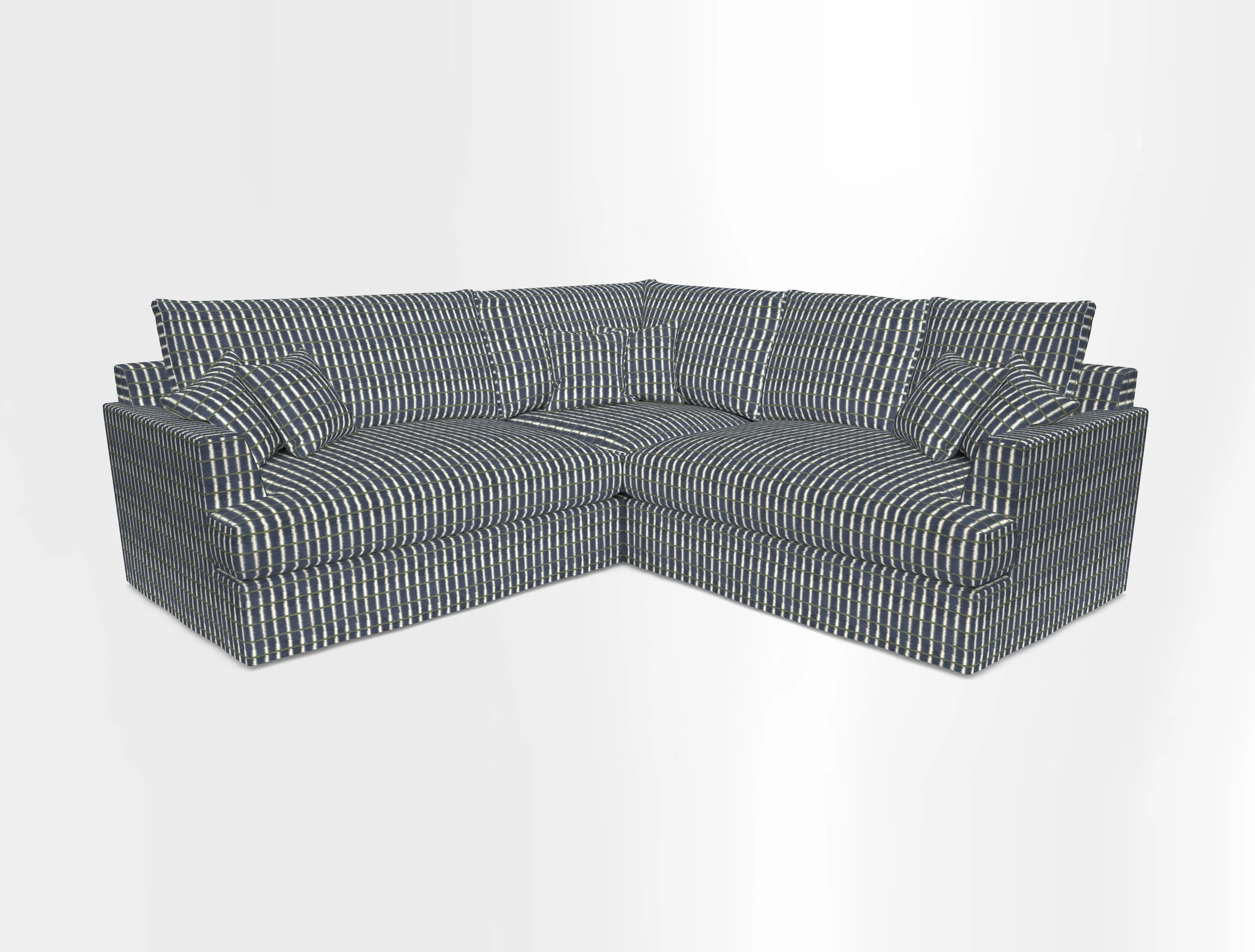 Slingsby Small Fitted Cover Corner Unit LHF & RHF in Two Tone Plain Biscuit.  Loose cover version available