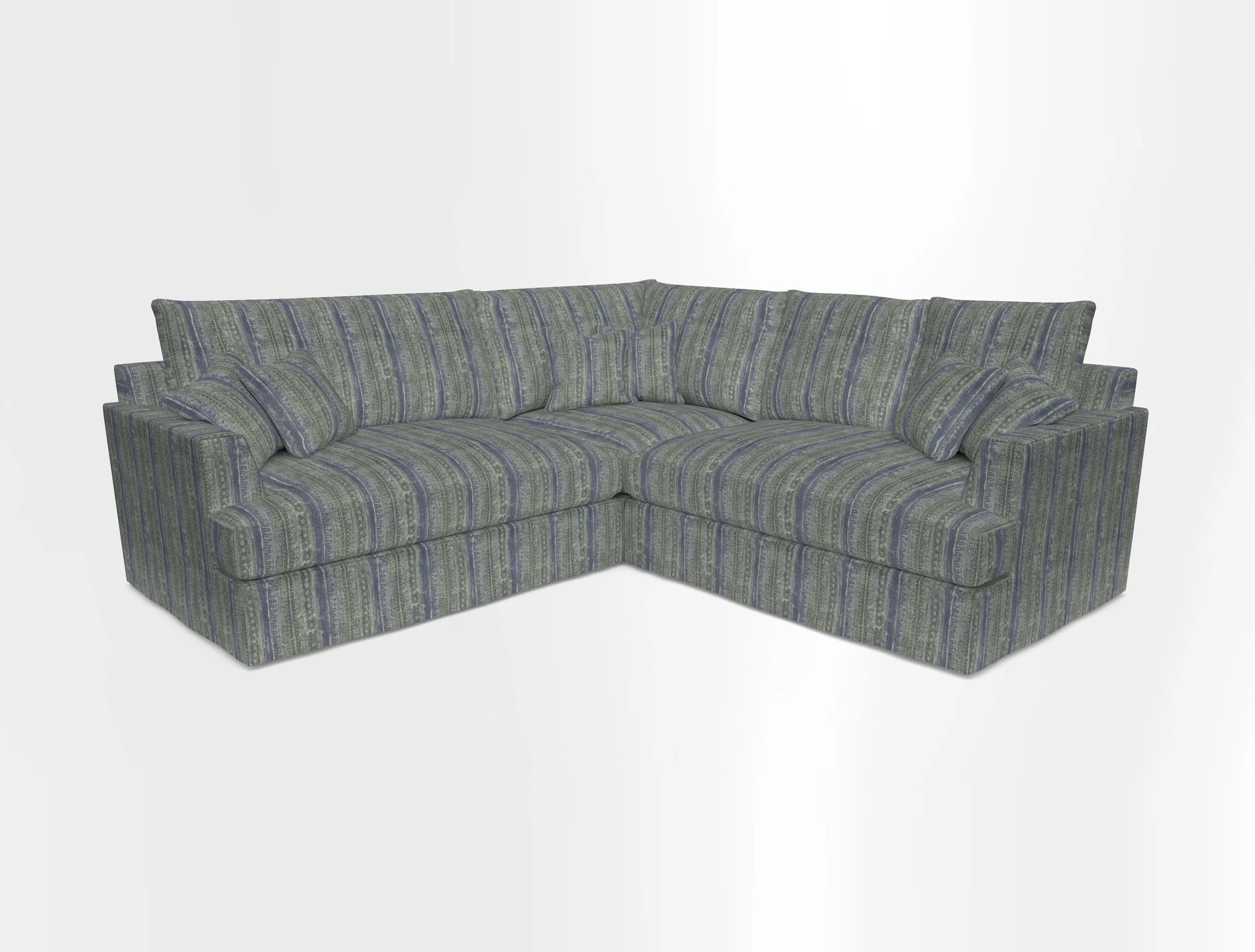 Slingsby Small Fitted Cover Corner Unit LHF & RHF in Two Tone Plain Biscuit.  Loose cover version available