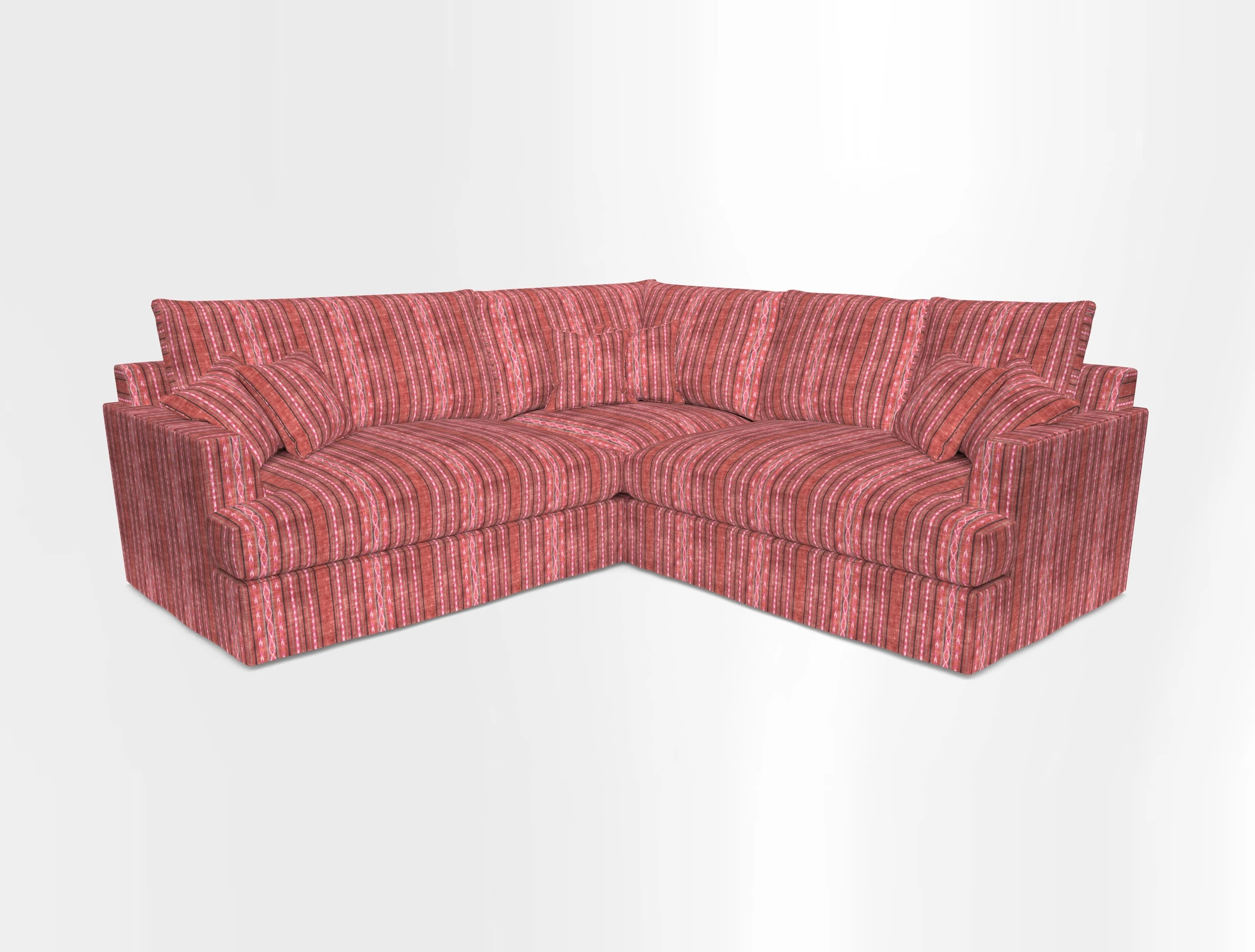 Slingsby Small Fitted Cover Corner Unit LHF & RHF in Two Tone Plain Biscuit.  Loose cover version available