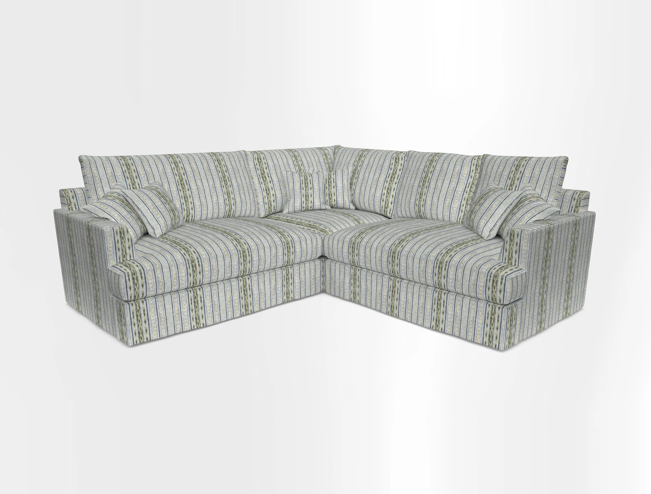 Slingsby Small Fitted Cover Corner Unit LHF & RHF in Two Tone Plain Biscuit.  Loose cover version available