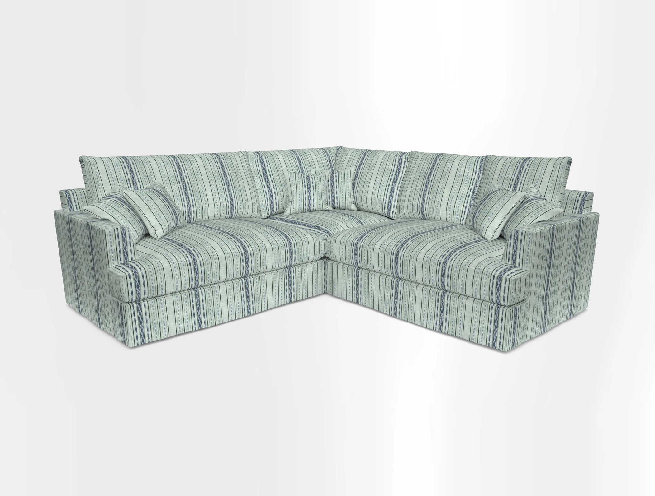 Slingsby Small Fitted Cover Corner Unit LHF & RHF in Two Tone Plain Biscuit.  Loose cover version available