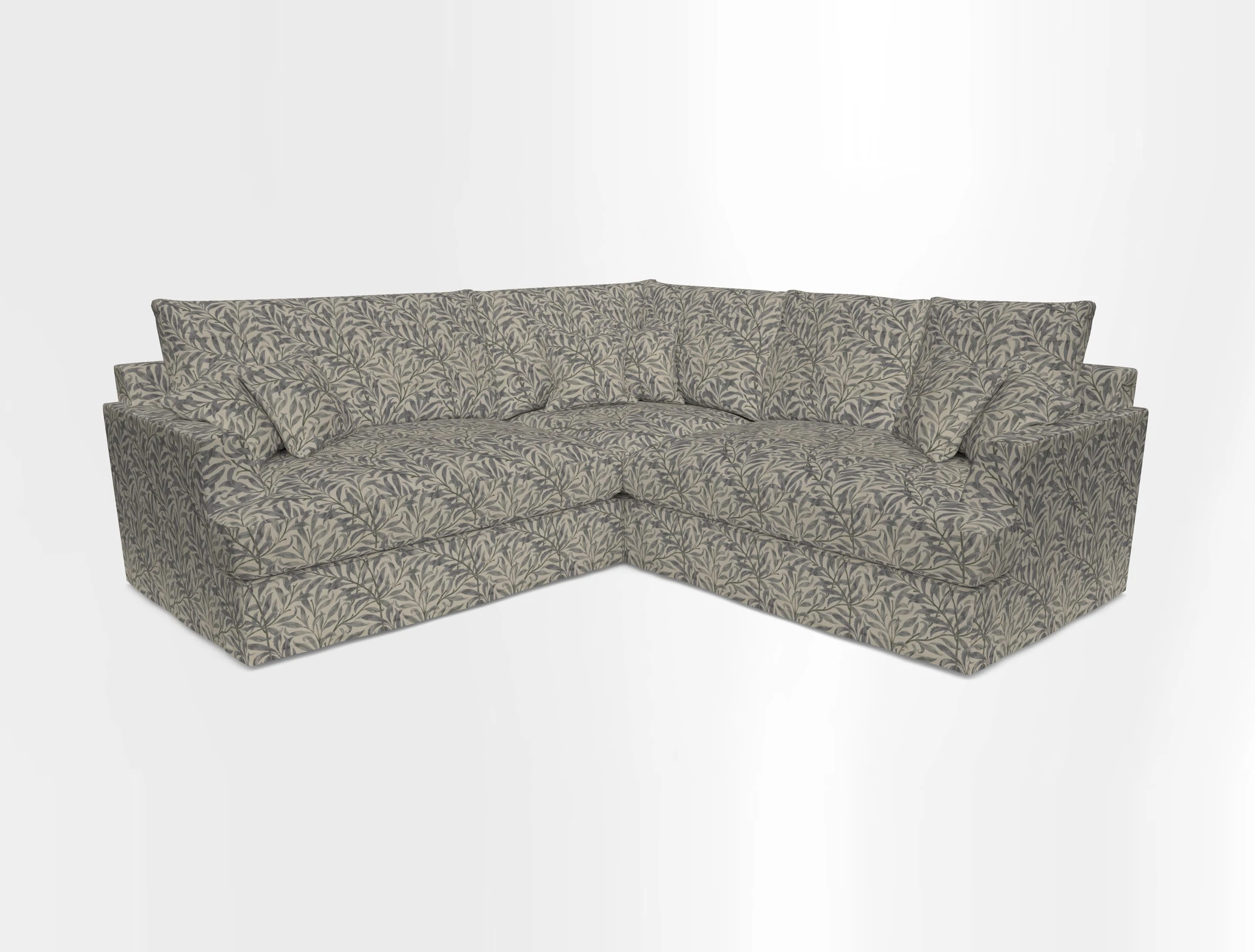 Slingsby Small Fitted Cover Corner Unit LHF & RHF in Two Tone Plain Biscuit.  Loose cover version available