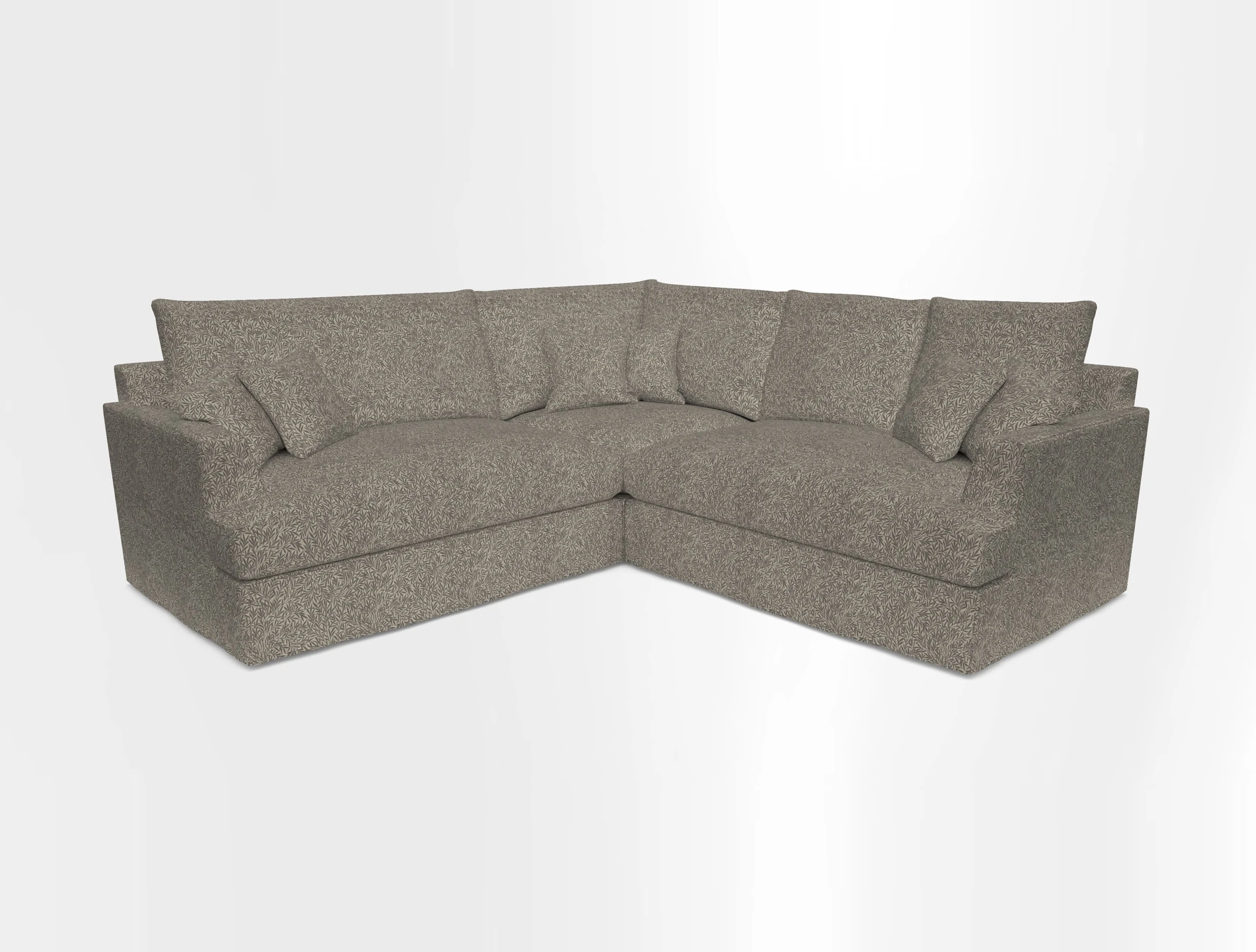 Slingsby Small Fitted Cover Corner Unit LHF & RHF in Two Tone Plain Biscuit.  Loose cover version available