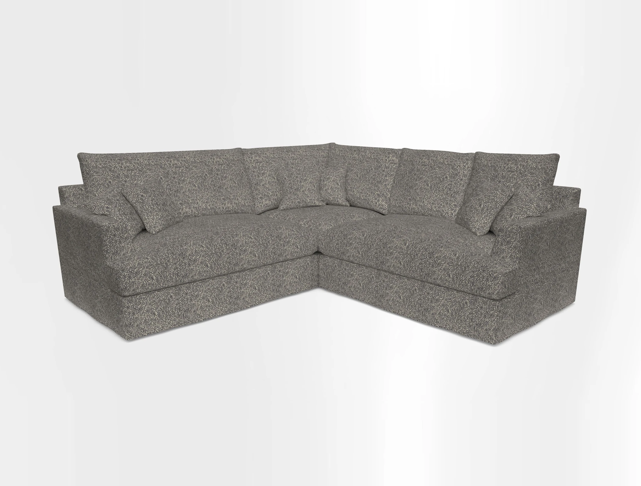 Slingsby Small Fitted Cover Corner Unit LHF & RHF in Two Tone Plain Biscuit.  Loose cover version available