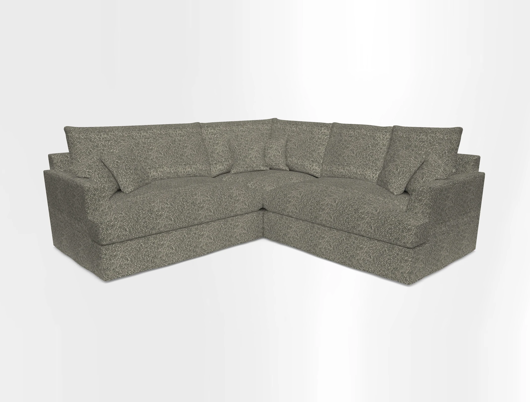 Slingsby Small Fitted Cover Corner Unit LHF & RHF in Two Tone Plain Biscuit.  Loose cover version available