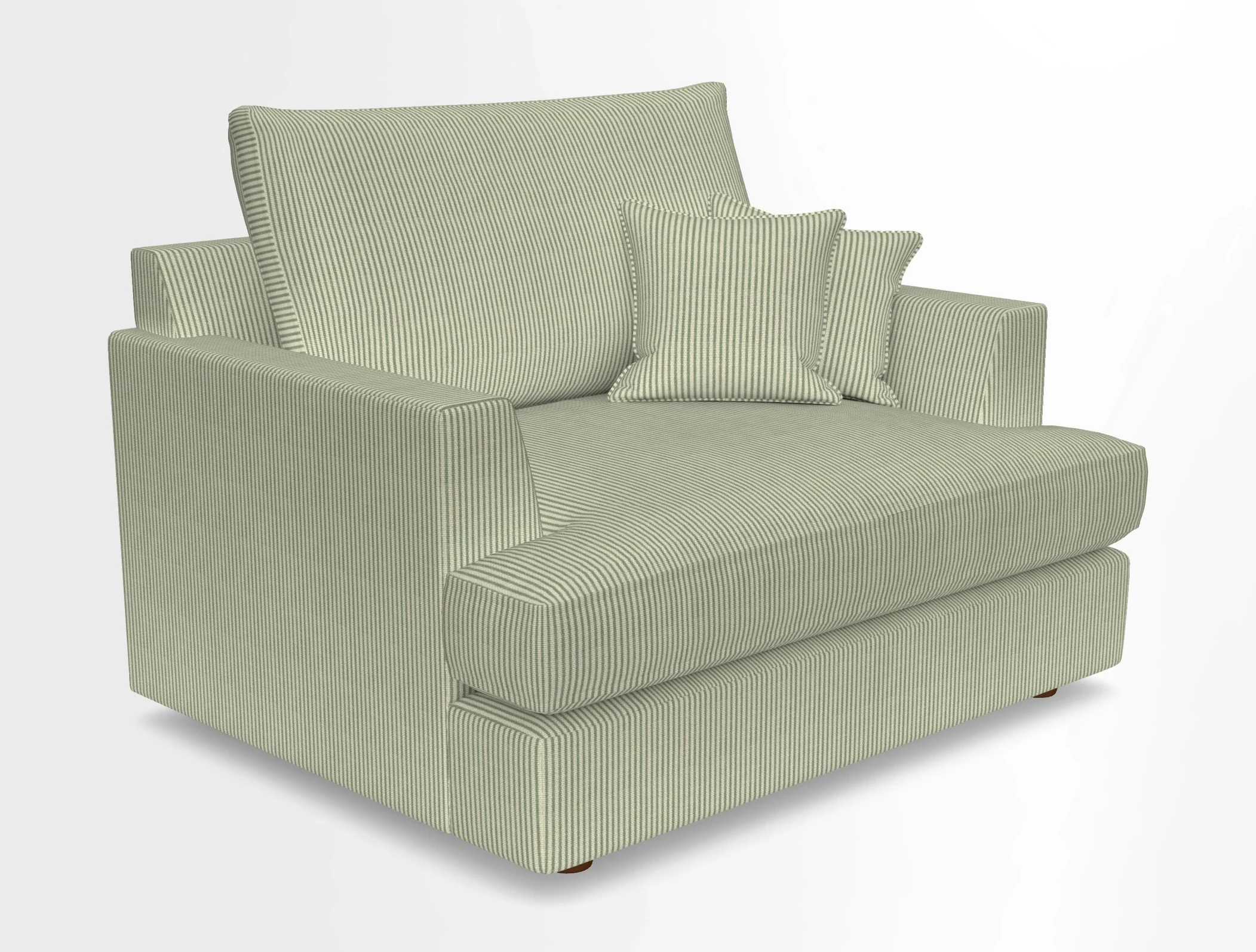 Slingsby Snuggler Fitted Cover Sofa in Two Tone Plain Biscuit.  Loose cover version available