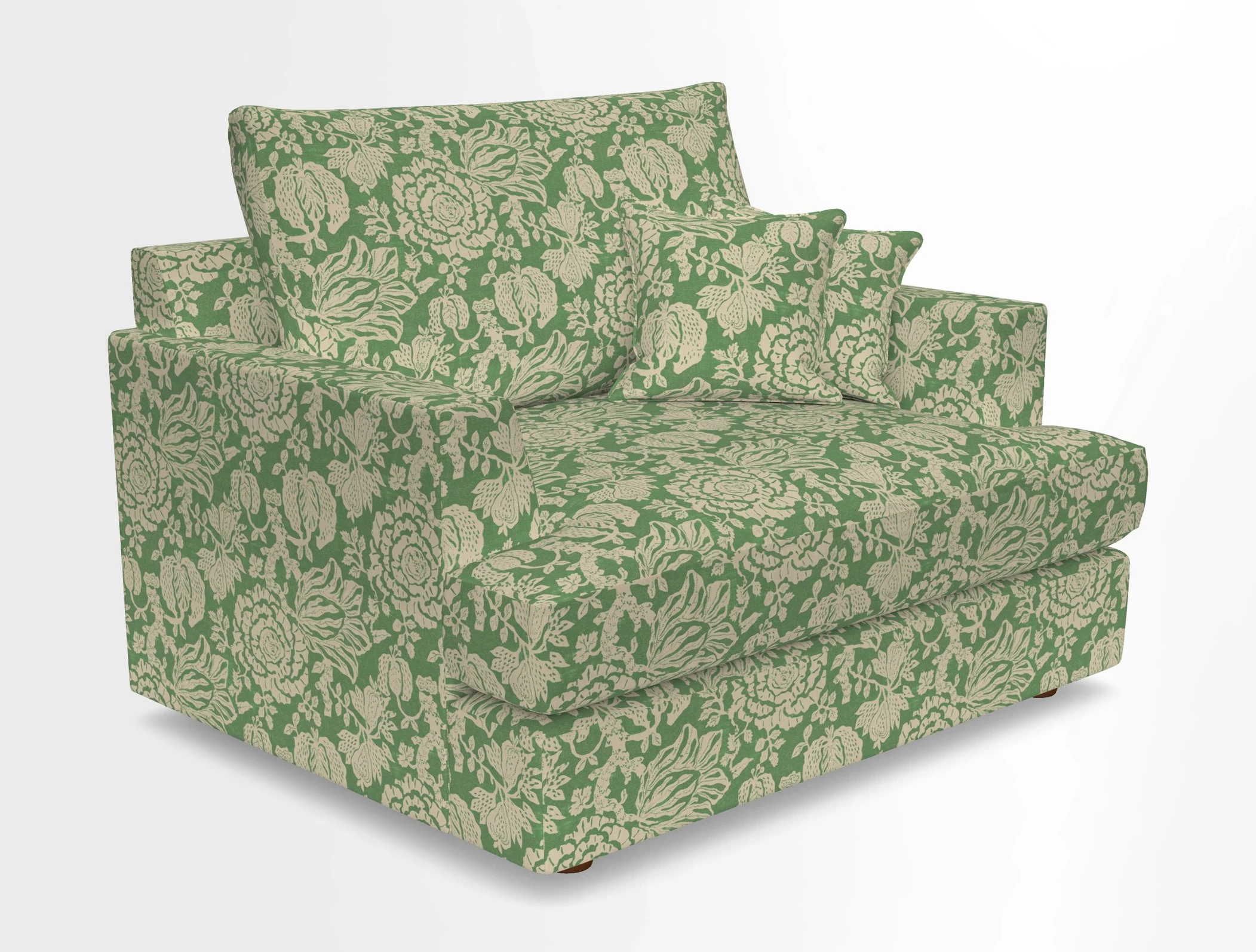 Slingsby Snuggler Fitted Cover Sofa in Two Tone Plain Biscuit.  Loose cover version available