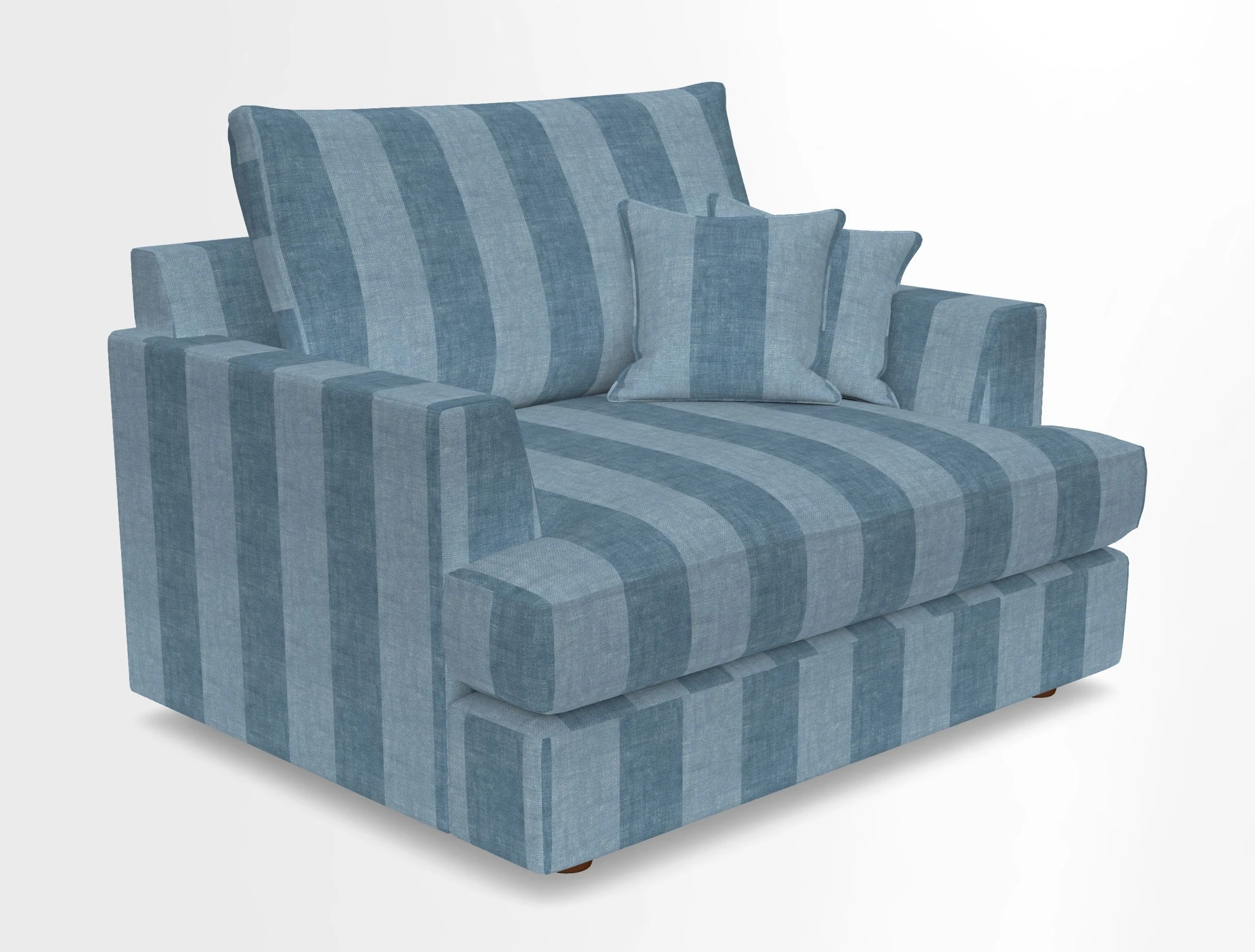 Slingsby Snuggler Fitted Cover Sofa in Two Tone Plain Biscuit.  Loose cover version available