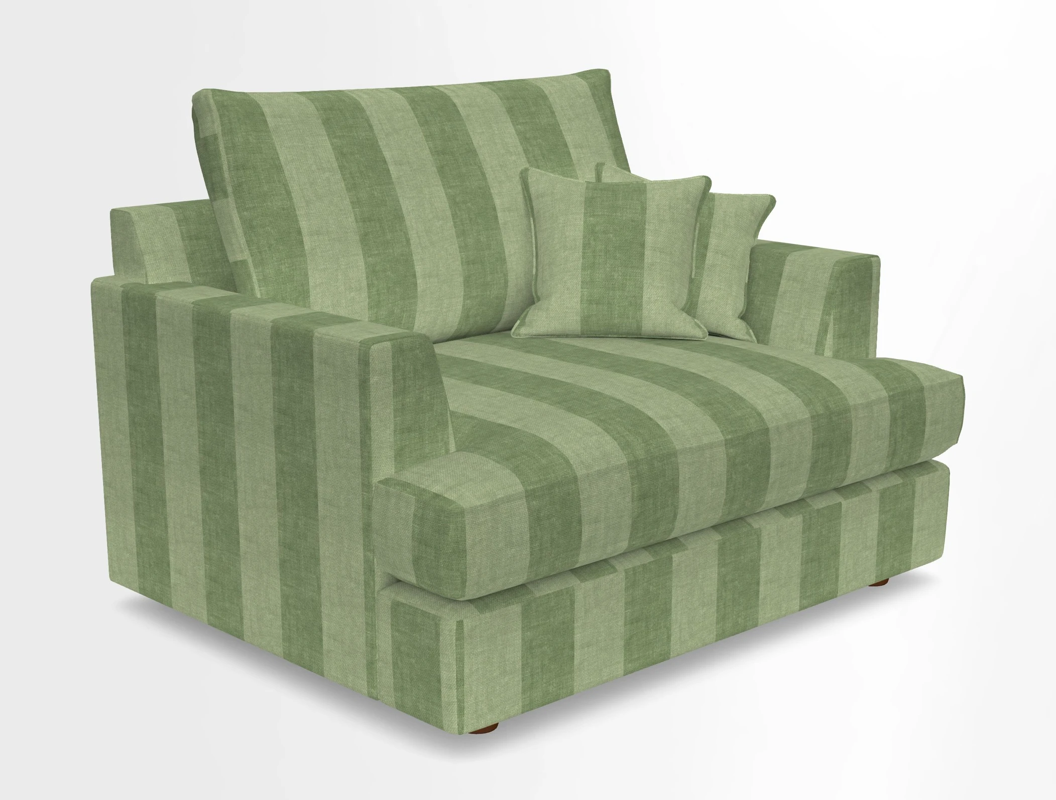 Slingsby Snuggler Fitted Cover Sofa in Two Tone Plain Biscuit.  Loose cover version available