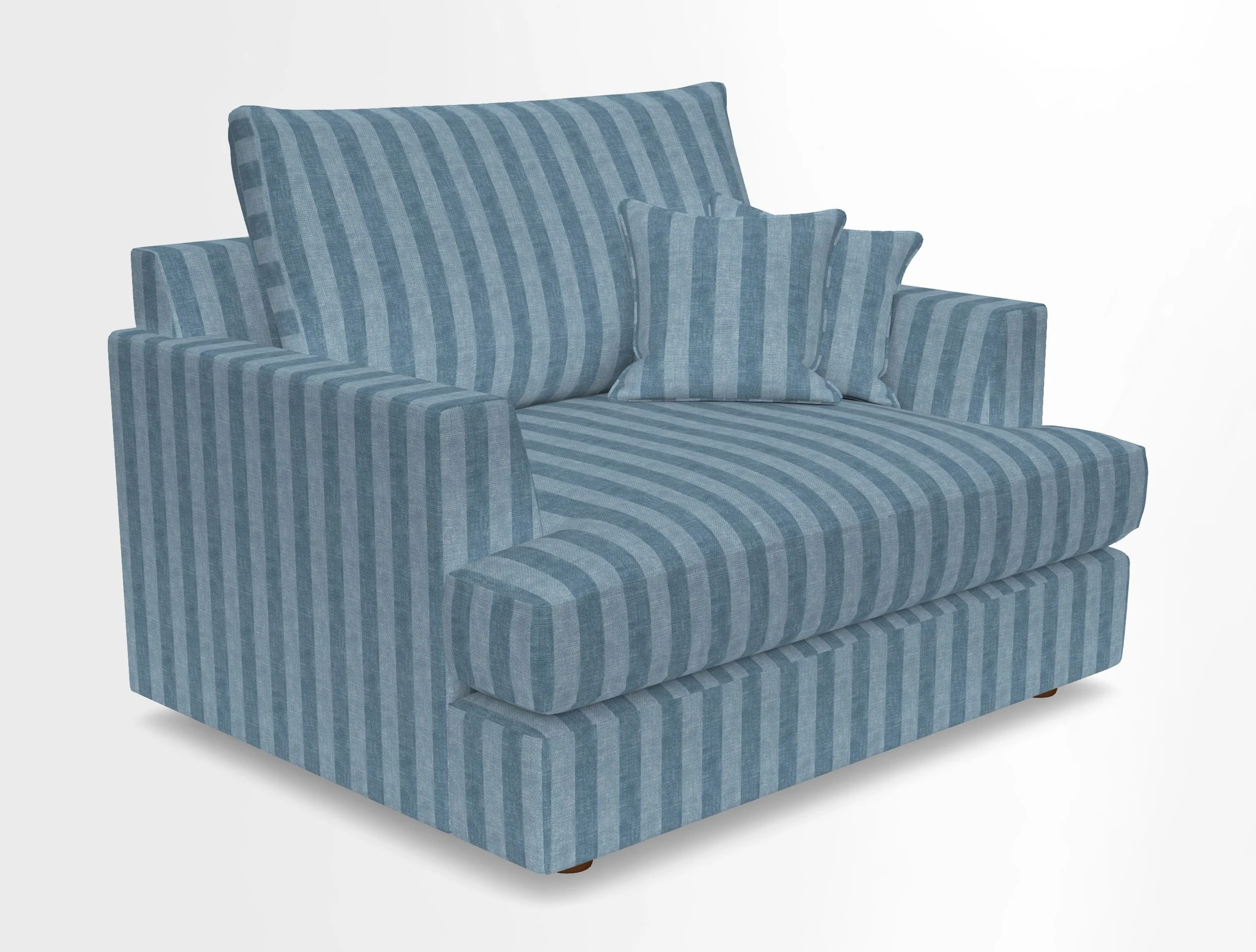 Slingsby Snuggler Fitted Cover Sofa in Two Tone Plain Biscuit.  Loose cover version available