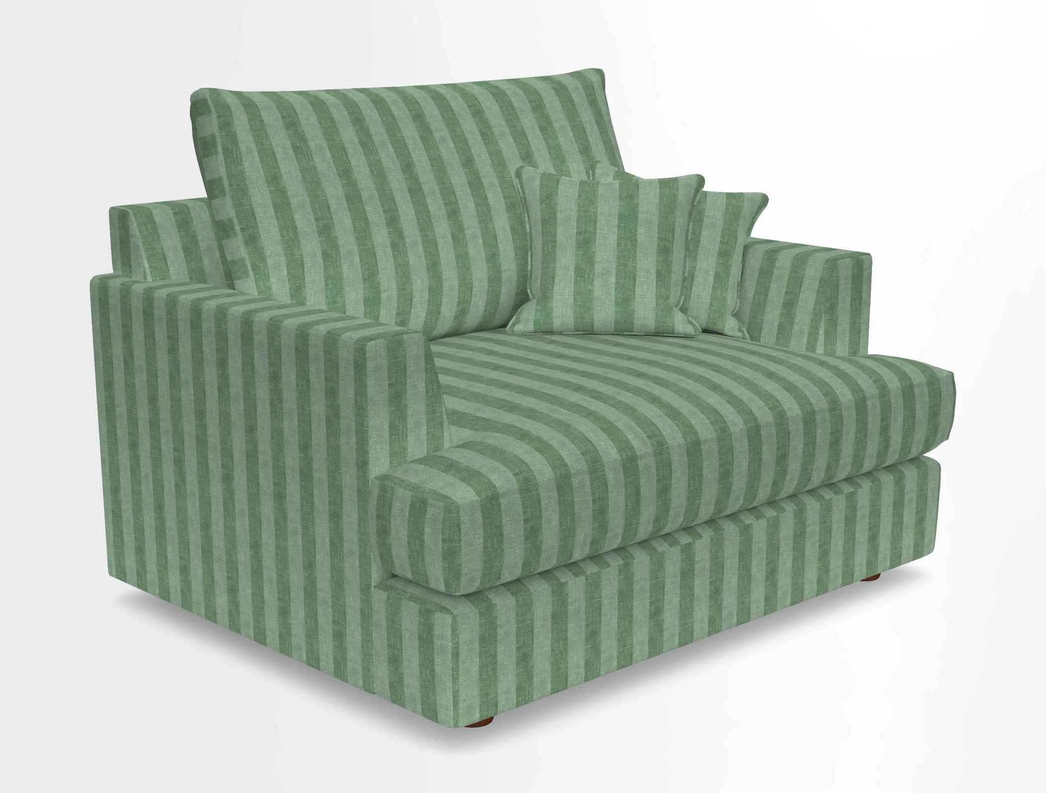 Slingsby Snuggler Fitted Cover Sofa in Two Tone Plain Biscuit.  Loose cover version available