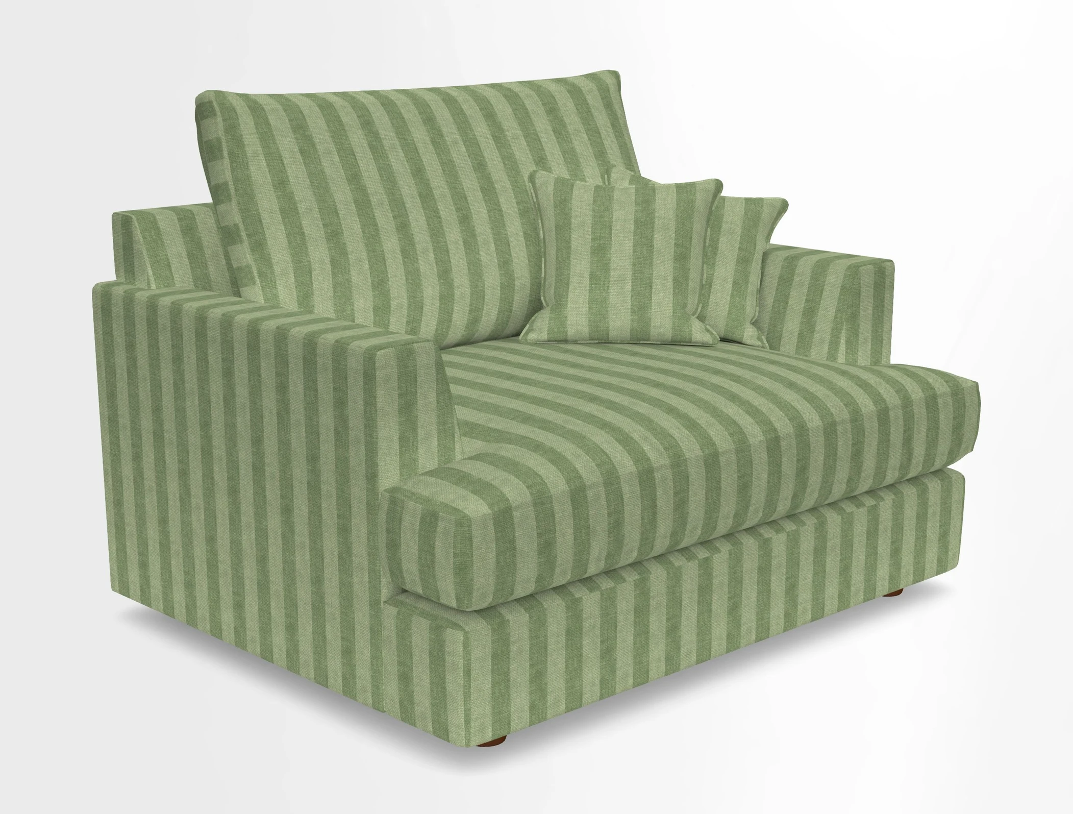 Slingsby Snuggler Fitted Cover Sofa in Two Tone Plain Biscuit.  Loose cover version available