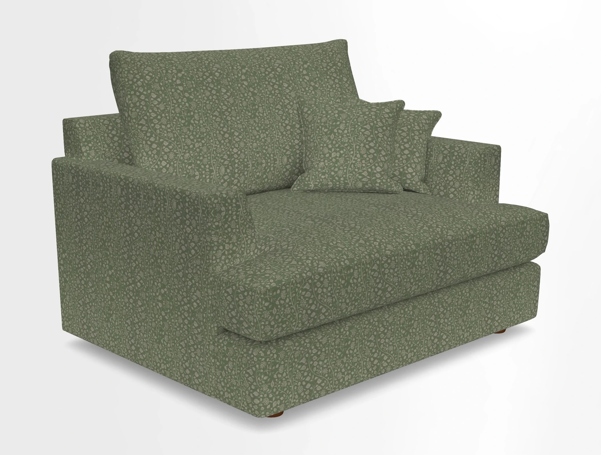 Slingsby Snuggler Fitted Cover Sofa in Two Tone Plain Biscuit.  Loose cover version available