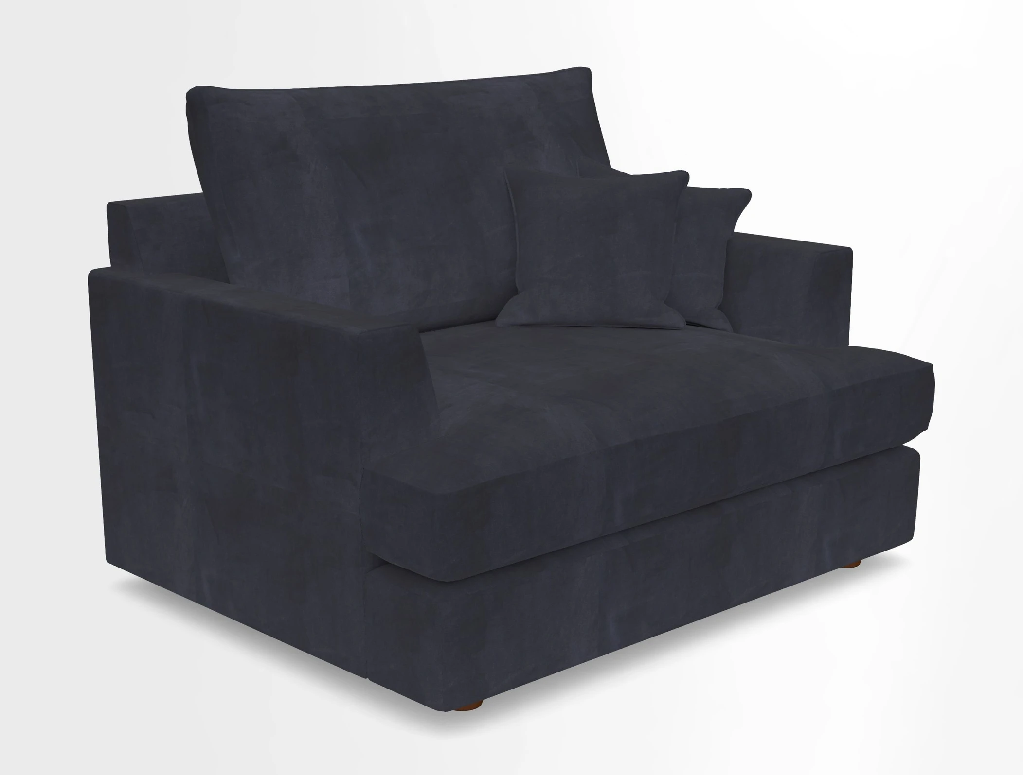 Slingsby Snuggler Fitted Cover Sofa in Two Tone Plain Biscuit.  Loose cover version available