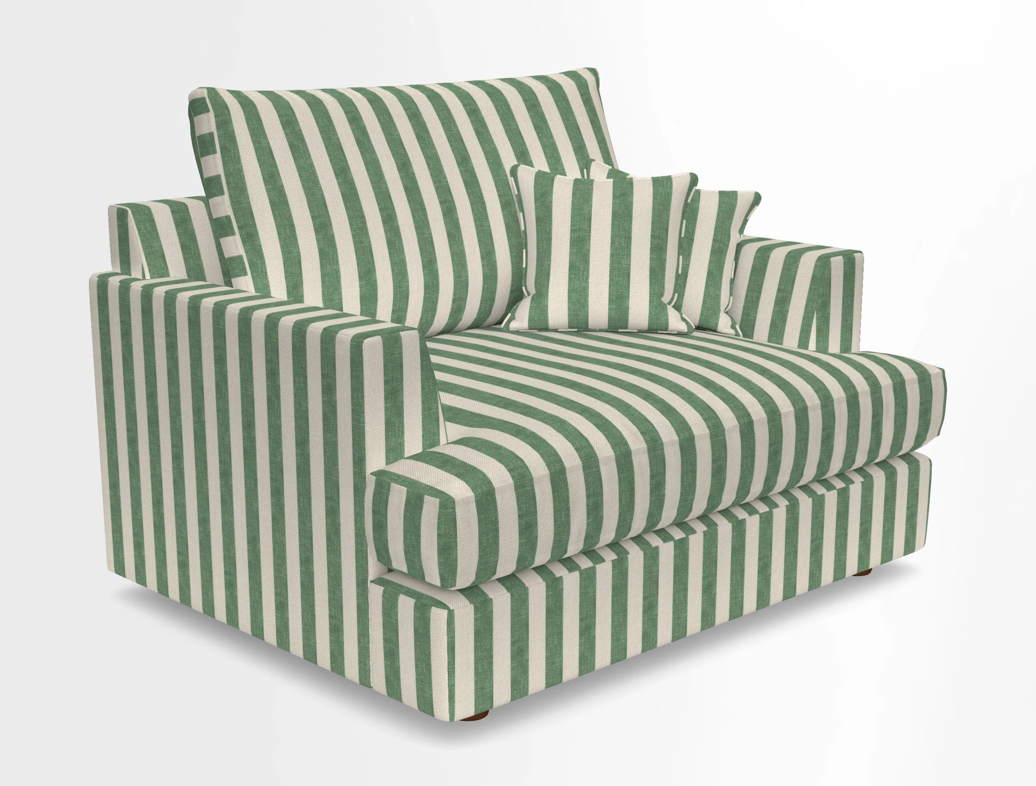 Slingsby Snuggler Fitted Cover Sofa in Two Tone Plain Biscuit.  Loose cover version available
