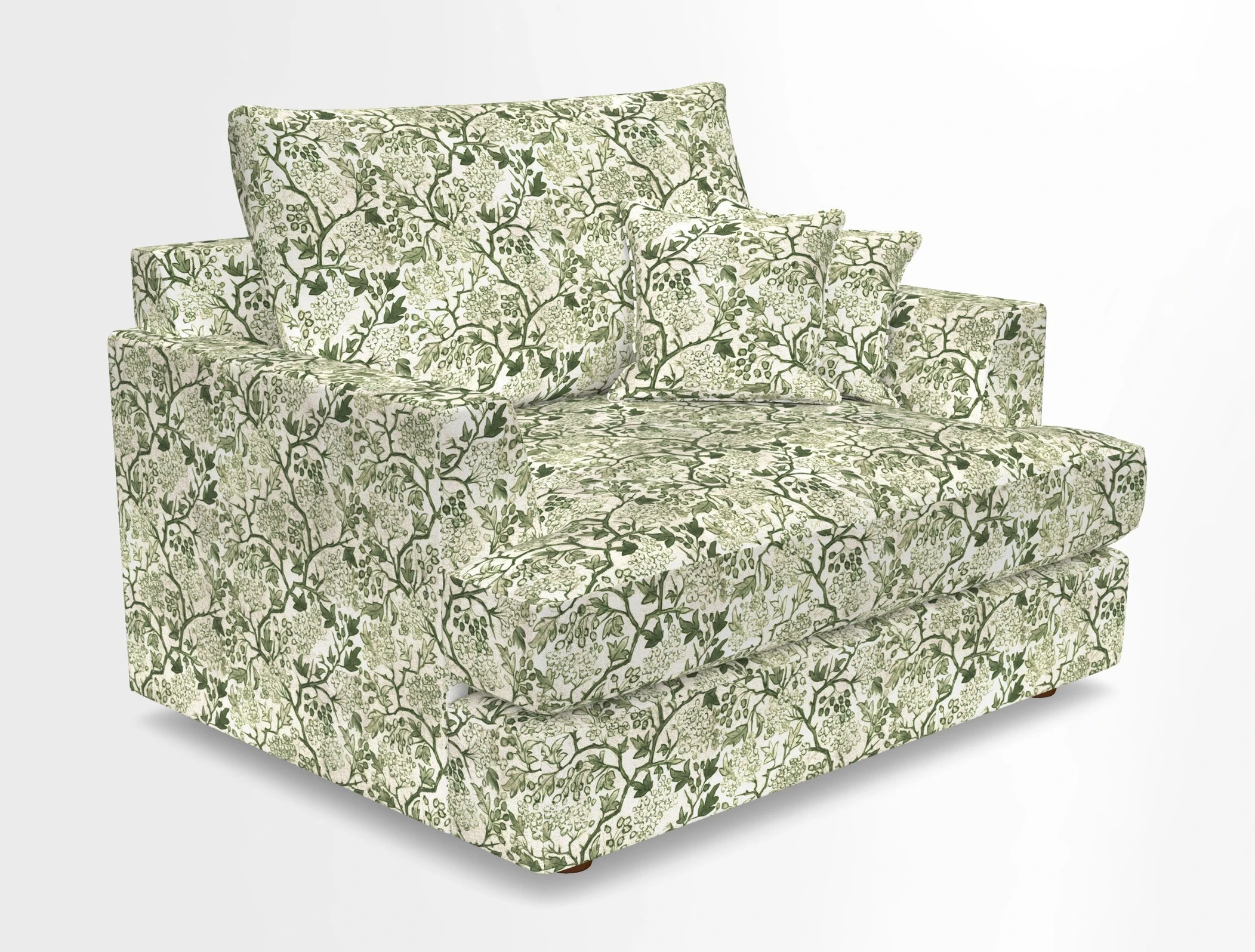 Slingsby Snuggler Fitted Cover Sofa in Two Tone Plain Biscuit.  Loose cover version available