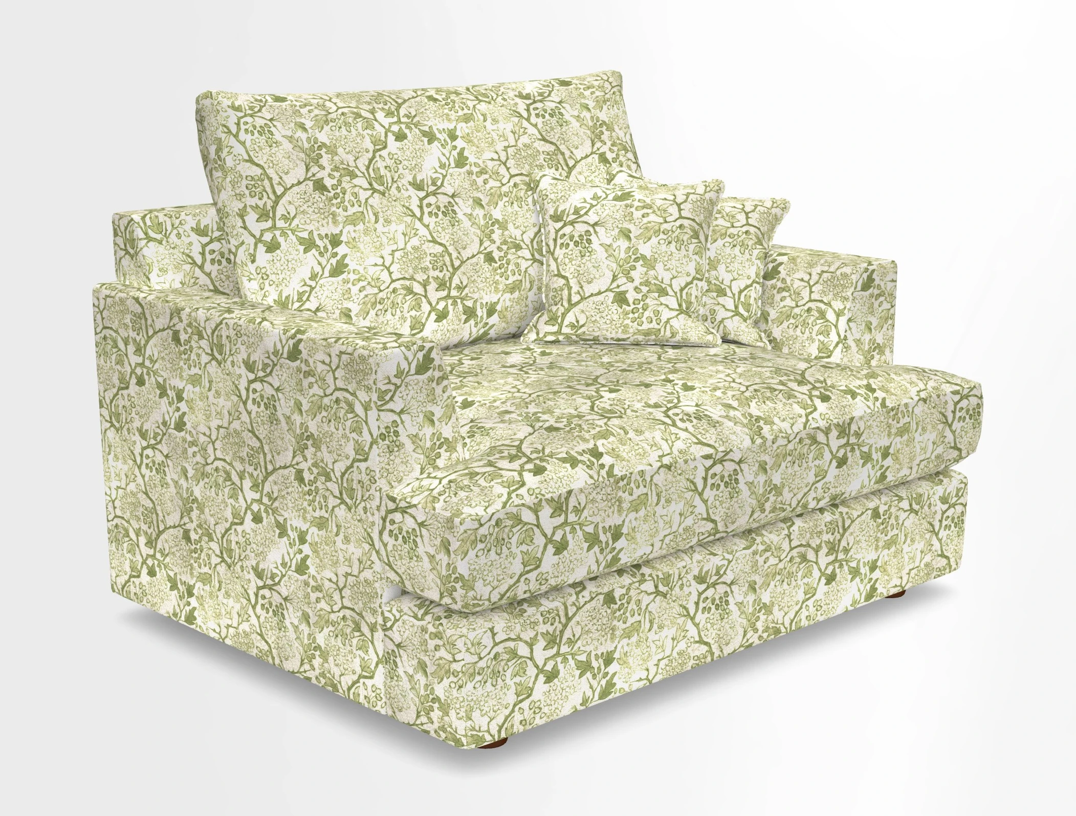 Slingsby Snuggler Fitted Cover Sofa in Two Tone Plain Biscuit.  Loose cover version available