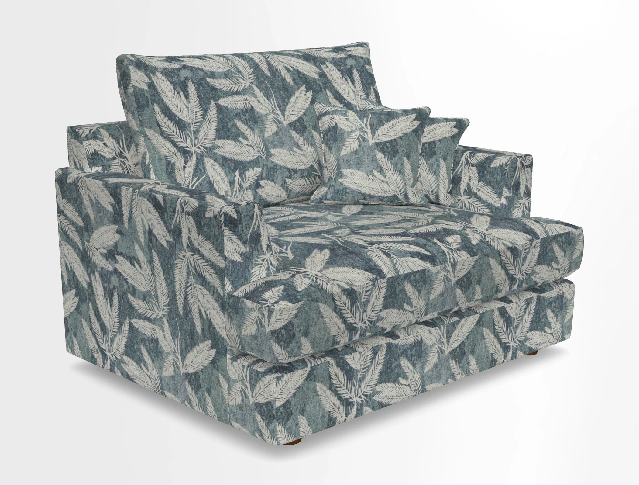 Slingsby Snuggler Fitted Cover Sofa in Two Tone Plain Biscuit.  Loose cover version available