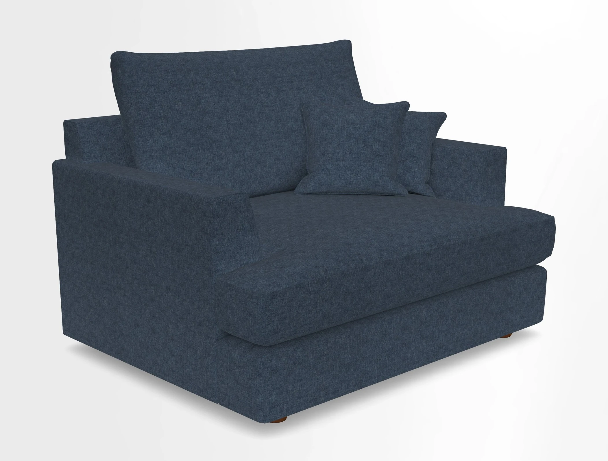 Slingsby Snuggler Fitted Cover Sofa in Two Tone Plain Biscuit.  Loose cover version available