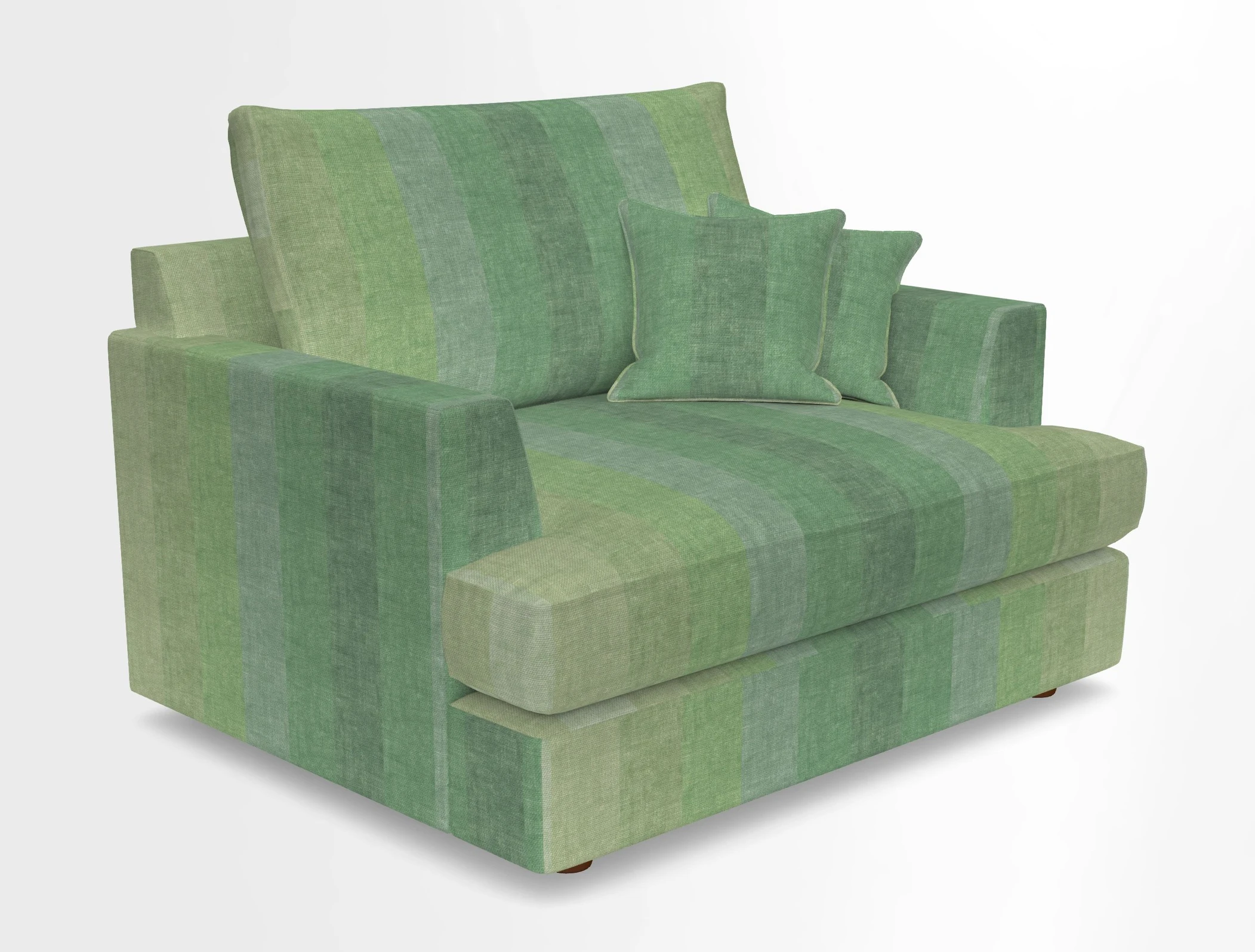 Slingsby Snuggler Fitted Cover Sofa in Two Tone Plain Biscuit.  Loose cover version available
