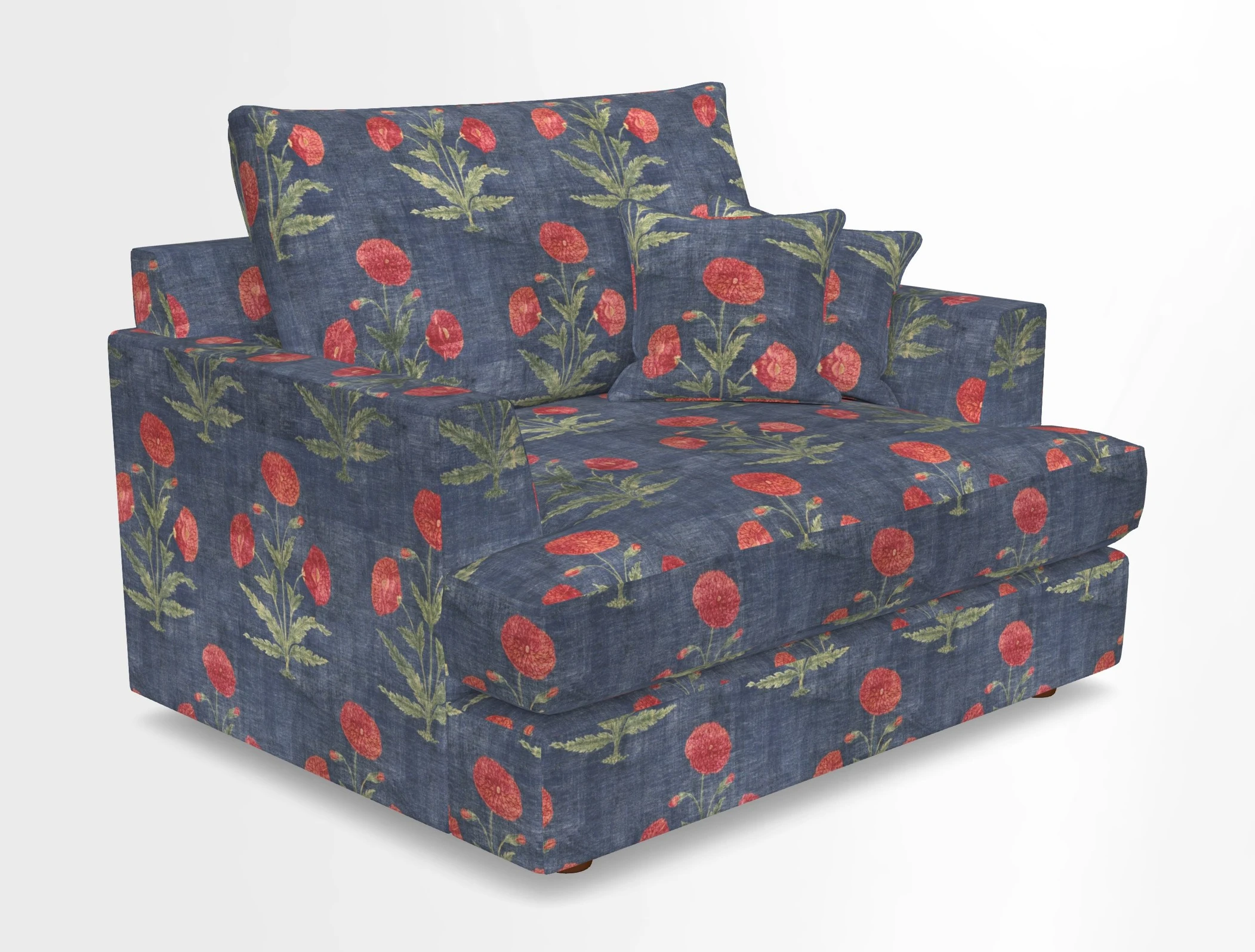 Slingsby Snuggler Fitted Cover Sofa in Two Tone Plain Biscuit.  Loose cover version available