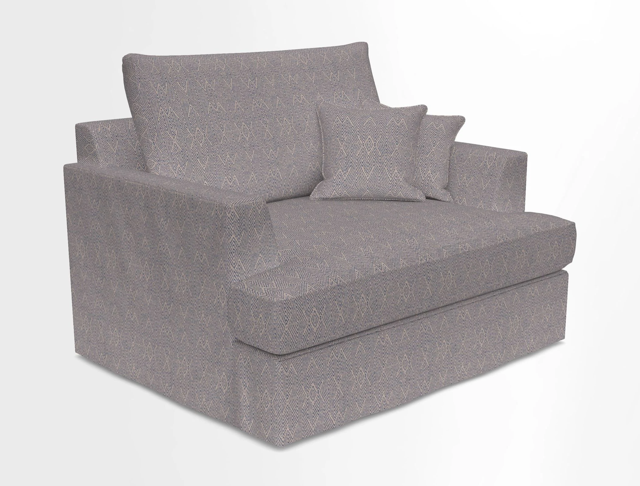 Slingsby Snuggler Fitted Cover Sofa in Two Tone Plain Biscuit.  Loose cover version available