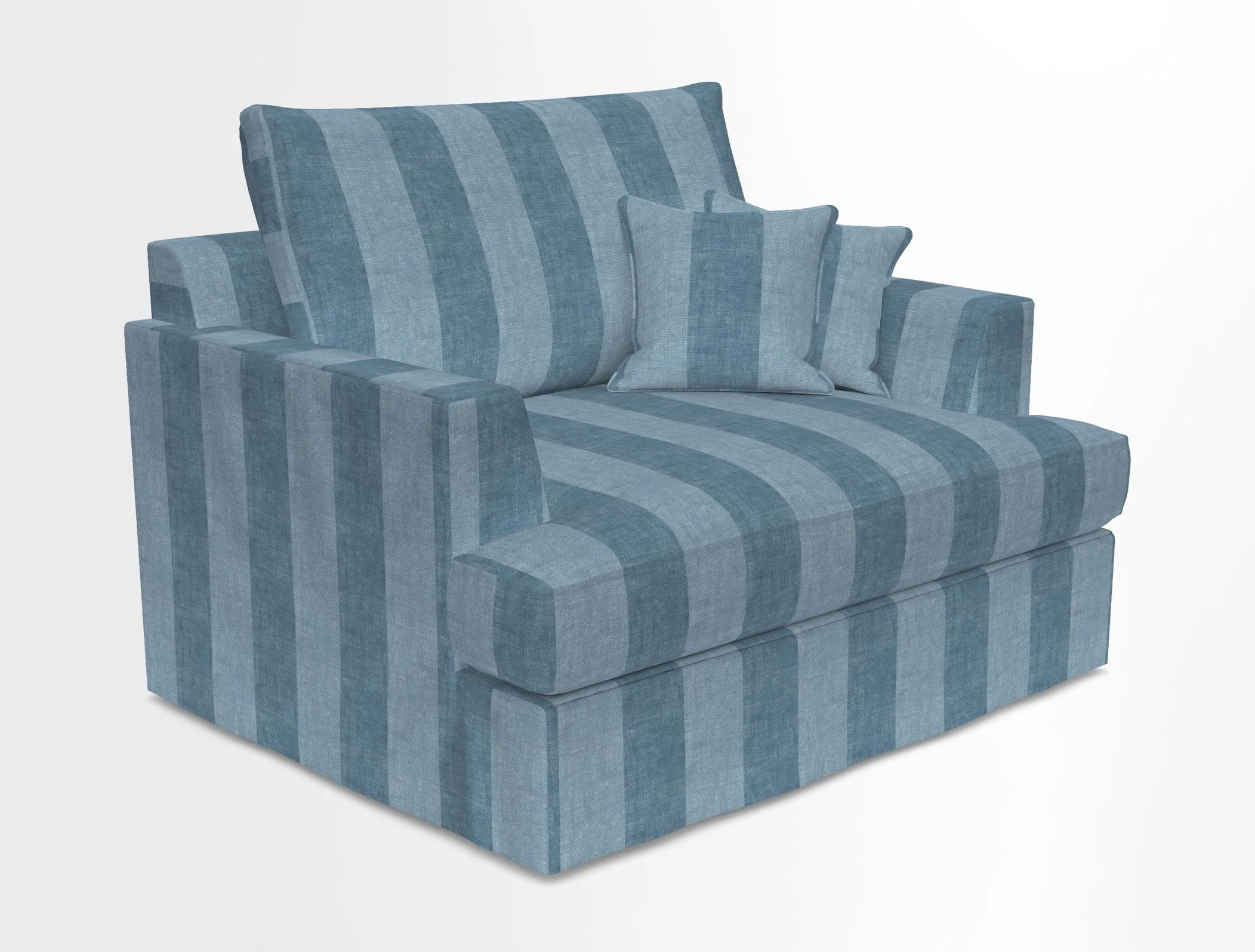 Slingsby Snuggler Fitted Cover Sofa in Two Tone Plain Biscuit.  Loose cover version available