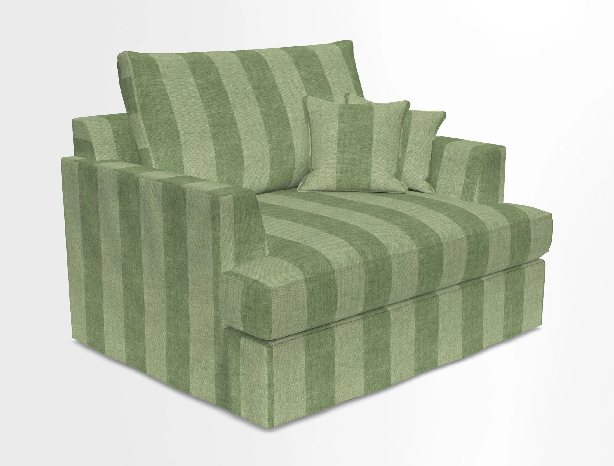 Slingsby Snuggler Fitted Cover Sofa in Two Tone Plain Biscuit.  Loose cover version available