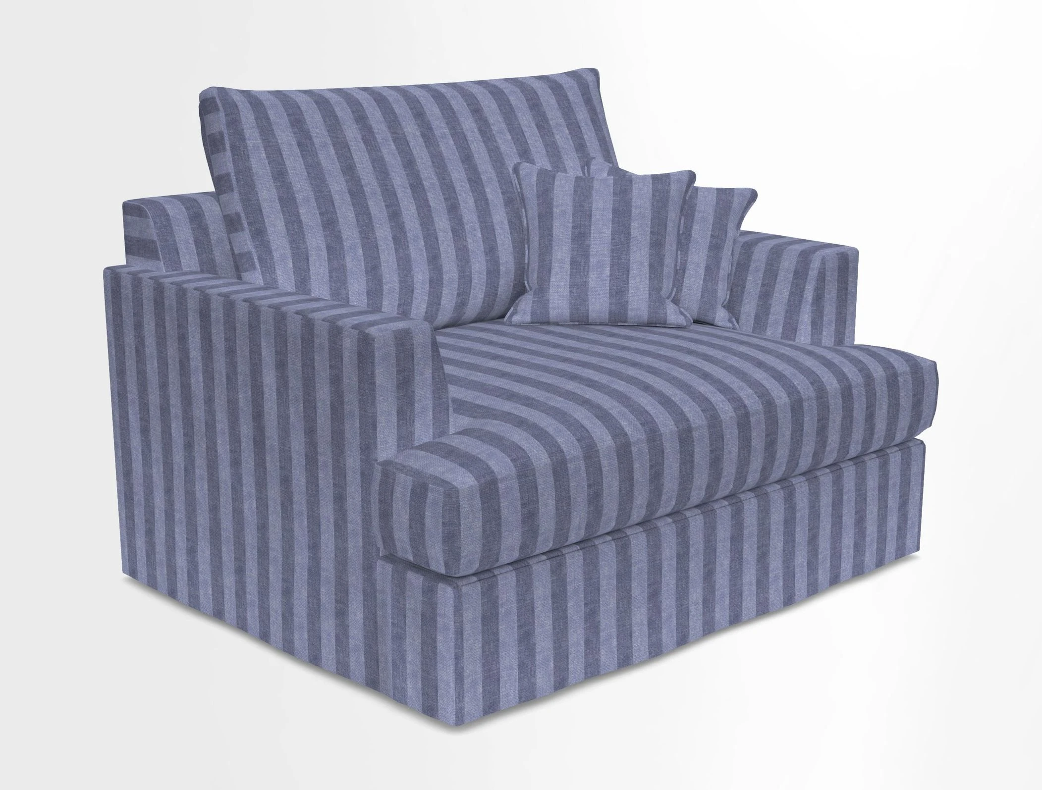 Slingsby Snuggler Fitted Cover Sofa in Two Tone Plain Biscuit.  Loose cover version available