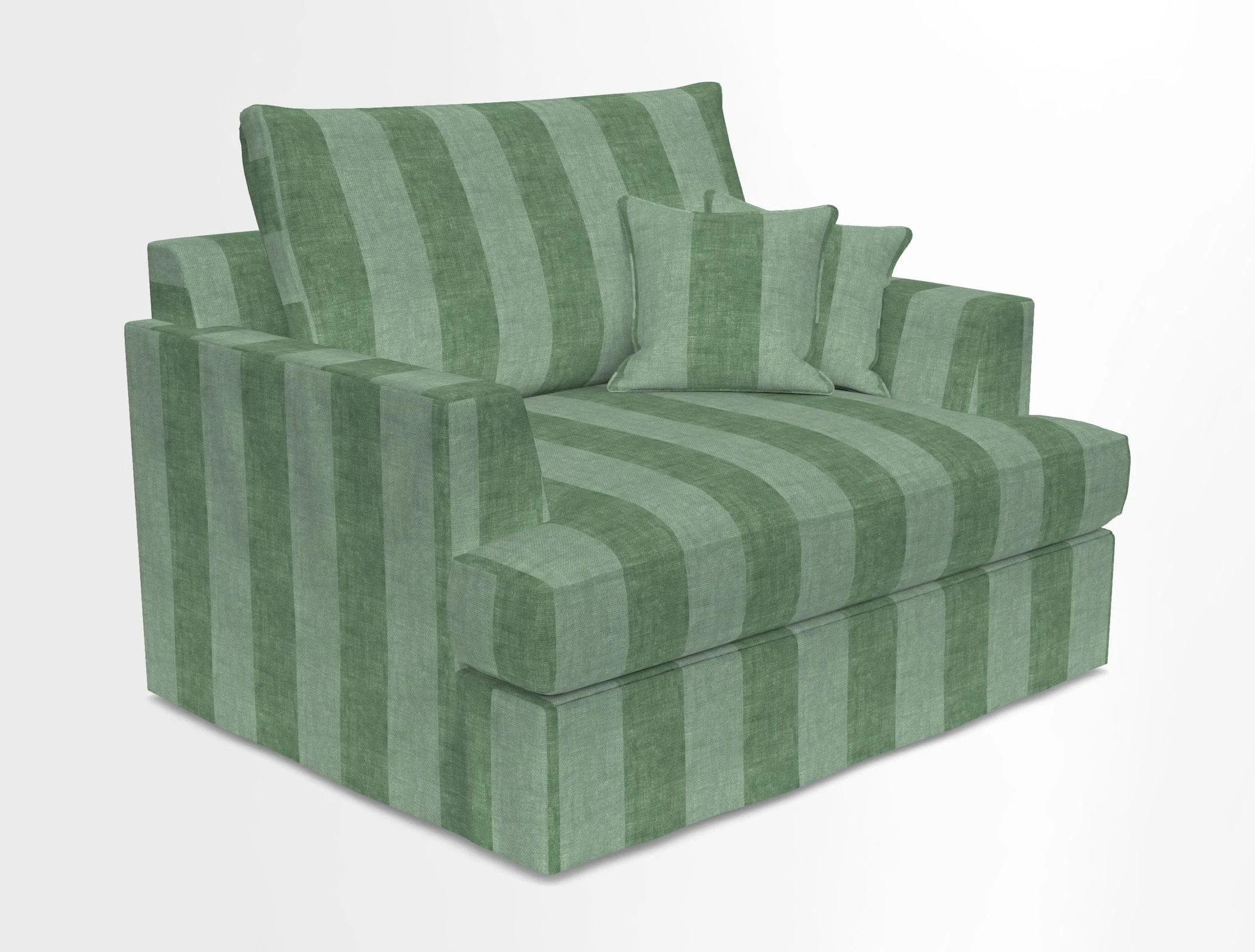 Slingsby Snuggler Fitted Cover Sofa in Two Tone Plain Biscuit.  Loose cover version available