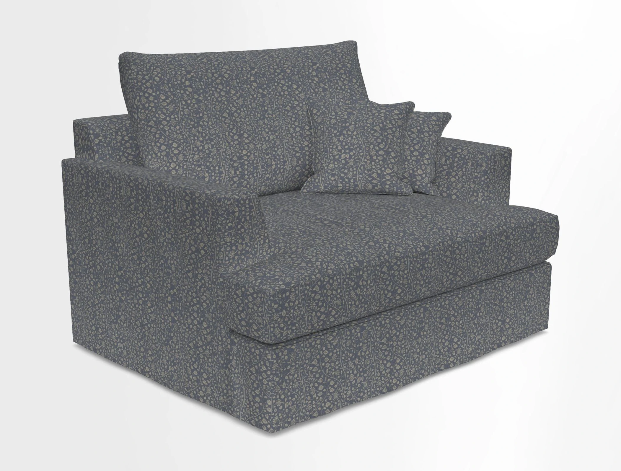 Slingsby Snuggler Fitted Cover Sofa in Two Tone Plain Biscuit.  Loose cover version available