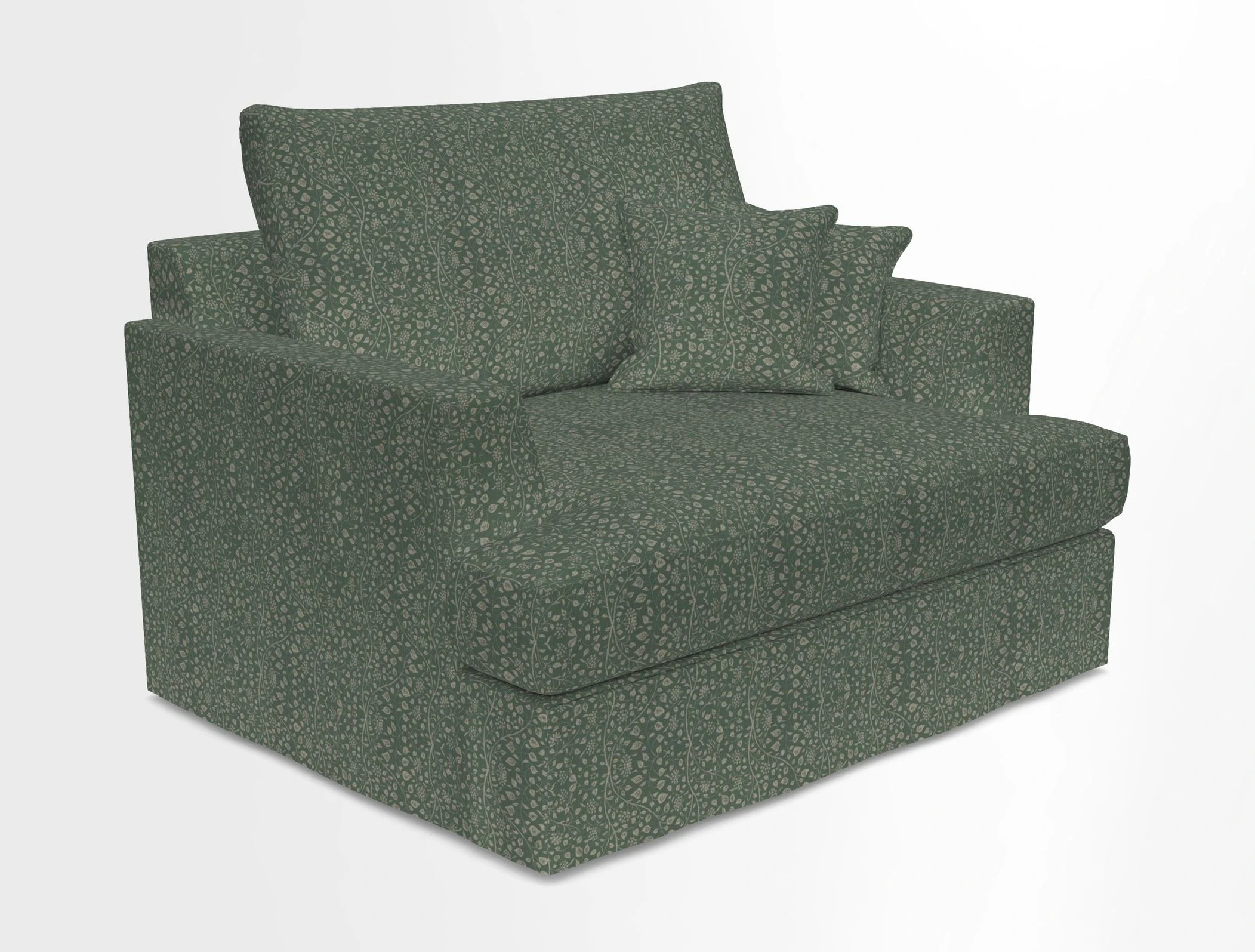 Slingsby Snuggler Fitted Cover Sofa in Two Tone Plain Biscuit.  Loose cover version available