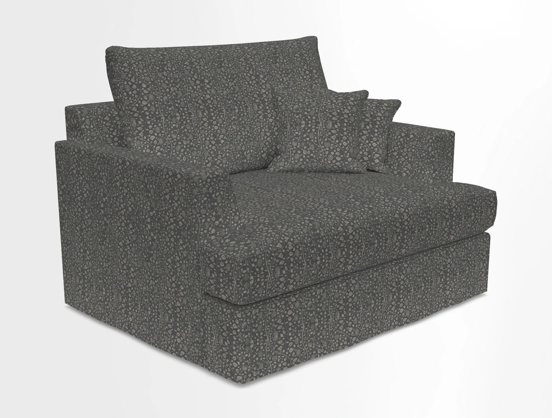 Slingsby Snuggler Fitted Cover Sofa in Two Tone Plain Biscuit.  Loose cover version available