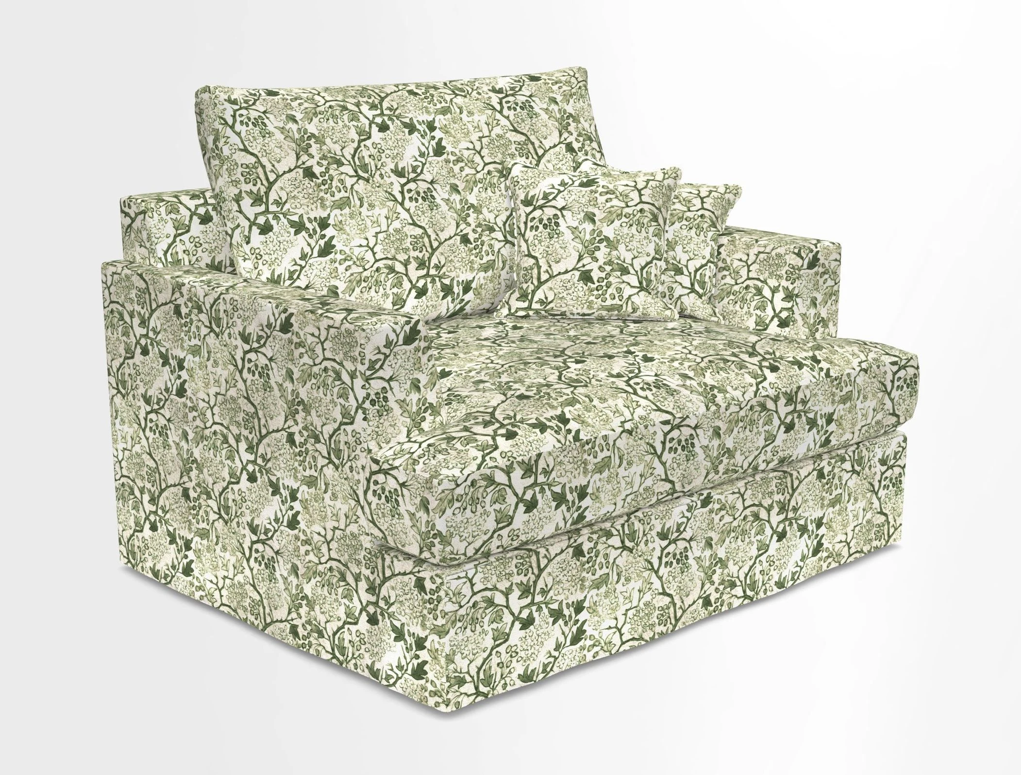 Slingsby Snuggler Fitted Cover Sofa in Two Tone Plain Biscuit.  Loose cover version available