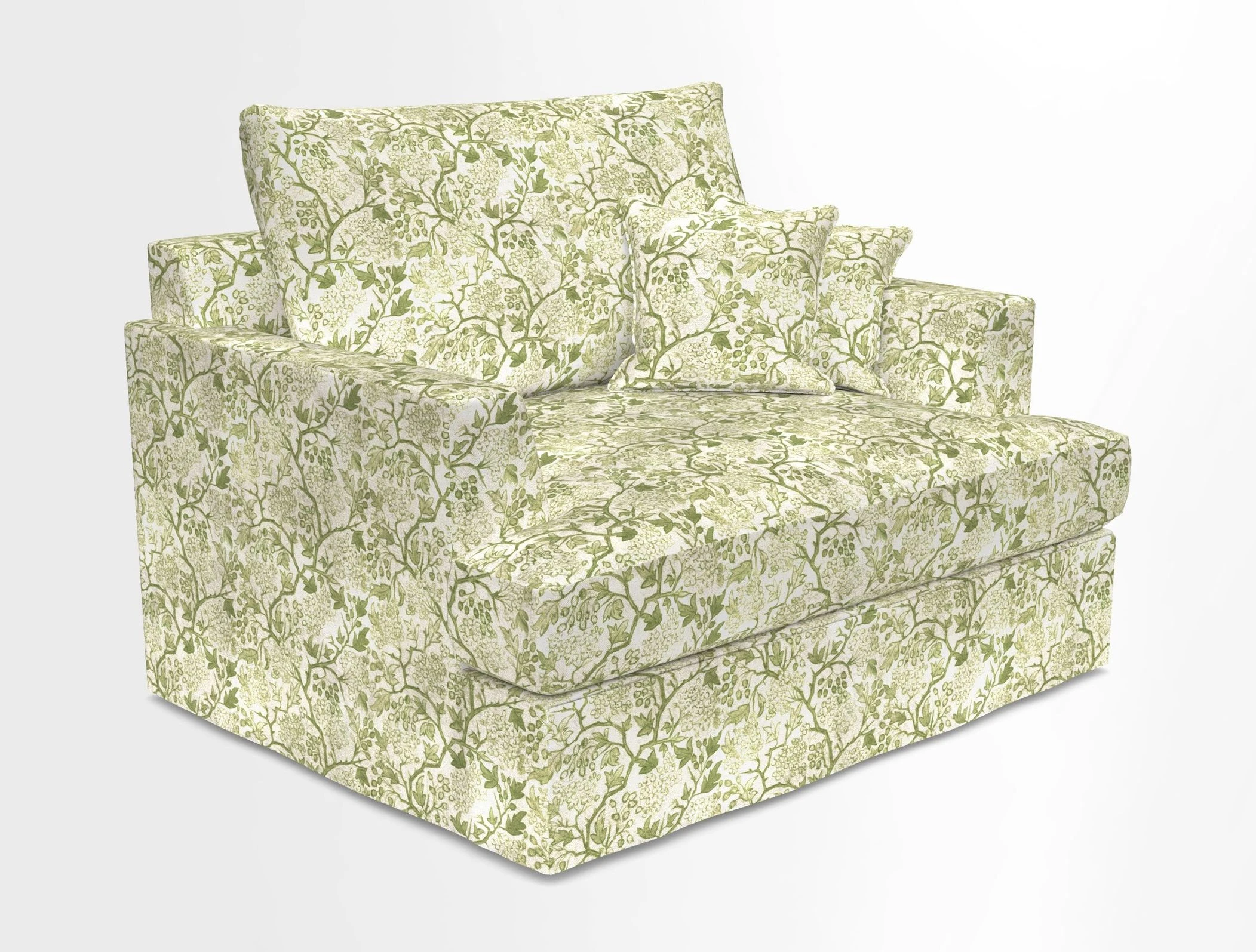 Slingsby Snuggler Fitted Cover Sofa in Two Tone Plain Biscuit.  Loose cover version available