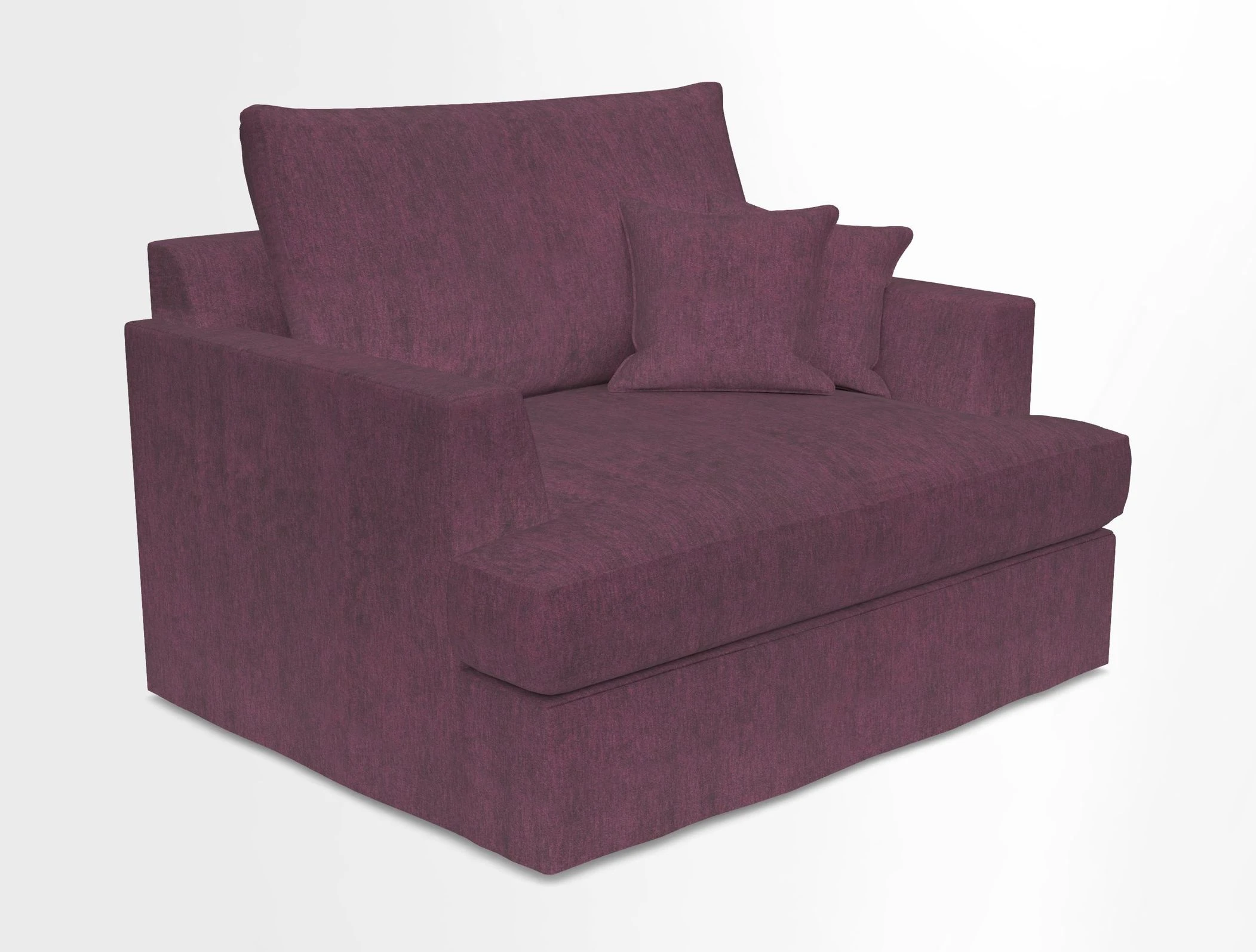 Slingsby Snuggler Fitted Cover Sofa in Two Tone Plain Biscuit.  Loose cover version available