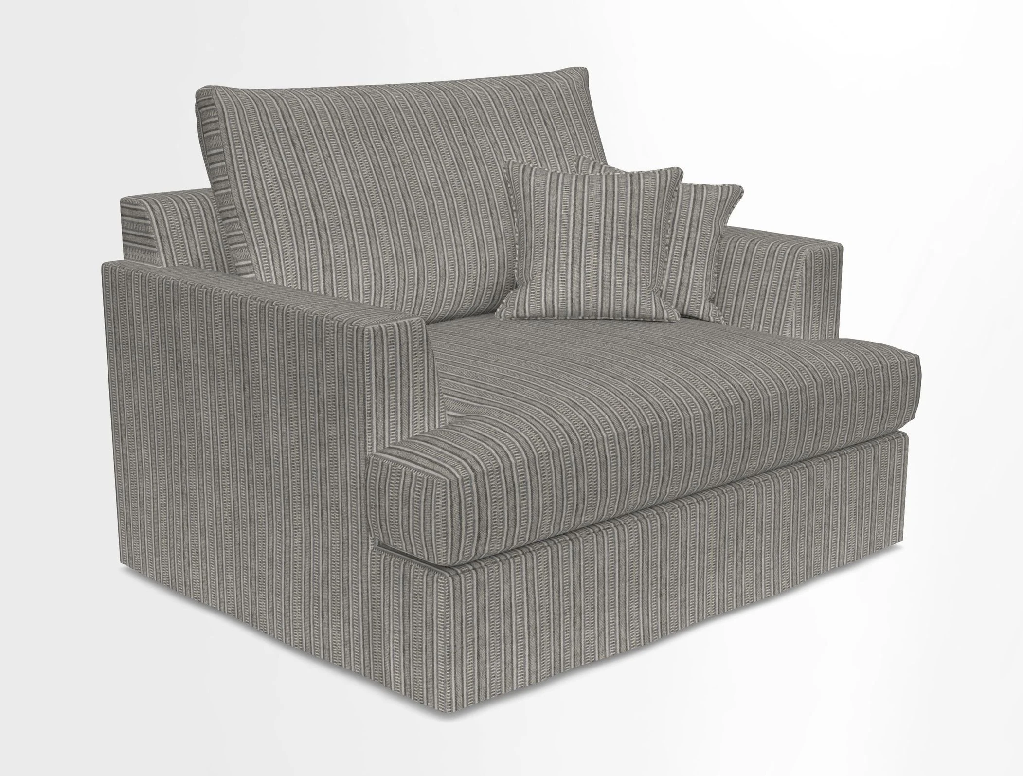 Slingsby Snuggler Fitted Cover Sofa in Two Tone Plain Biscuit.  Loose cover version available