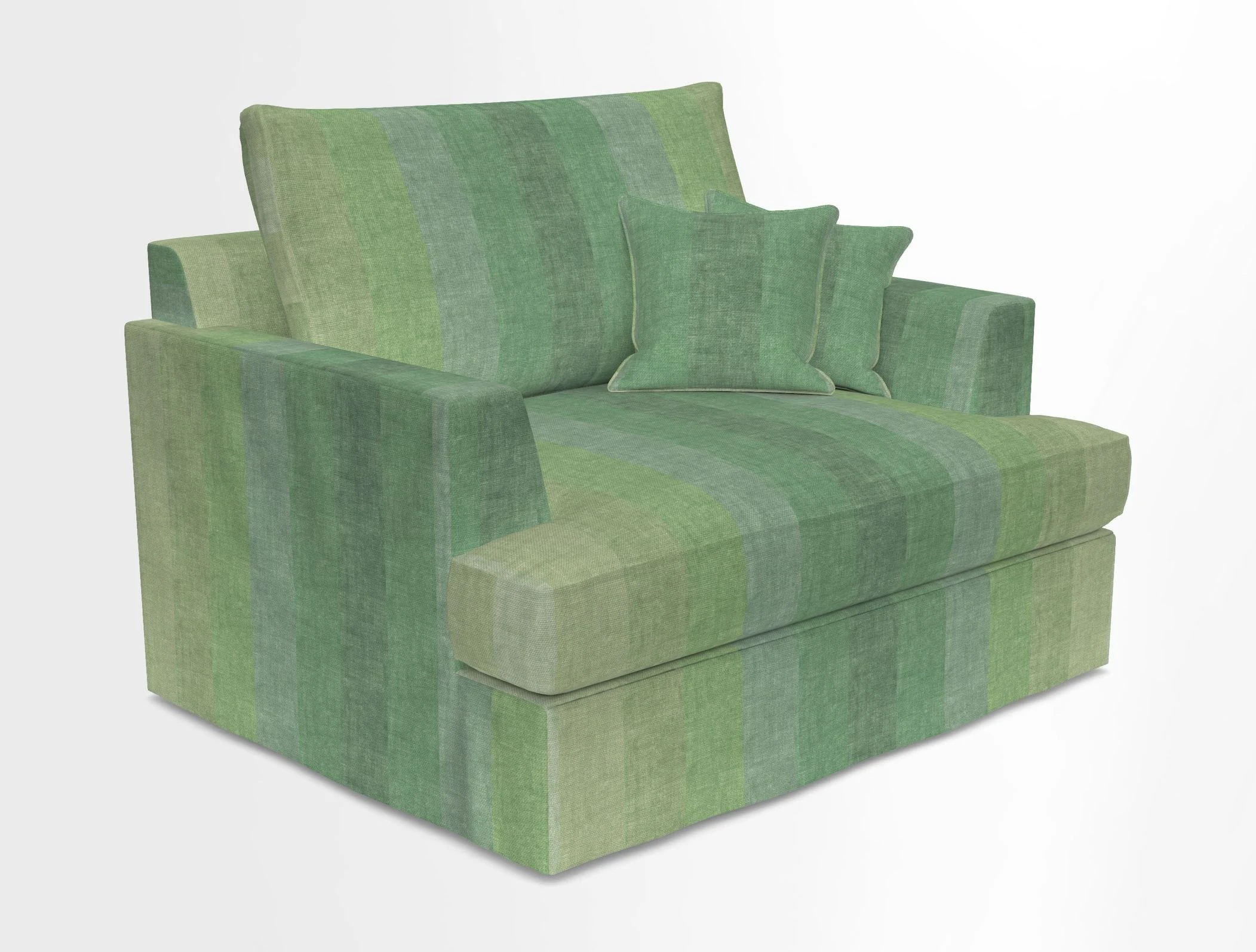 Slingsby Snuggler Fitted Cover Sofa in Two Tone Plain Biscuit.  Loose cover version available