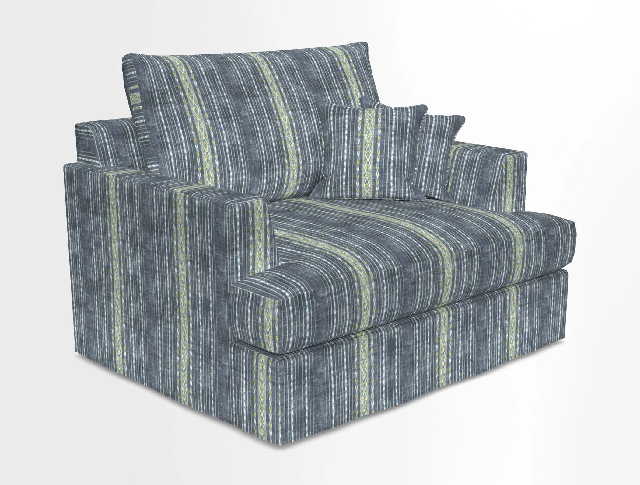 Slingsby Snuggler Fitted Cover Sofa in Two Tone Plain Biscuit.  Loose cover version available