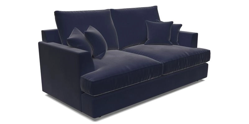 Slingsby 3 Seater Fitted Cover Sofa in Two Tone Plain Biscuit. Loose cover version available