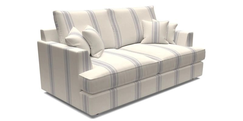 Slingsby 3 Seater Fitted Cover Sofa in Two Tone Plain Biscuit. Loose cover version available