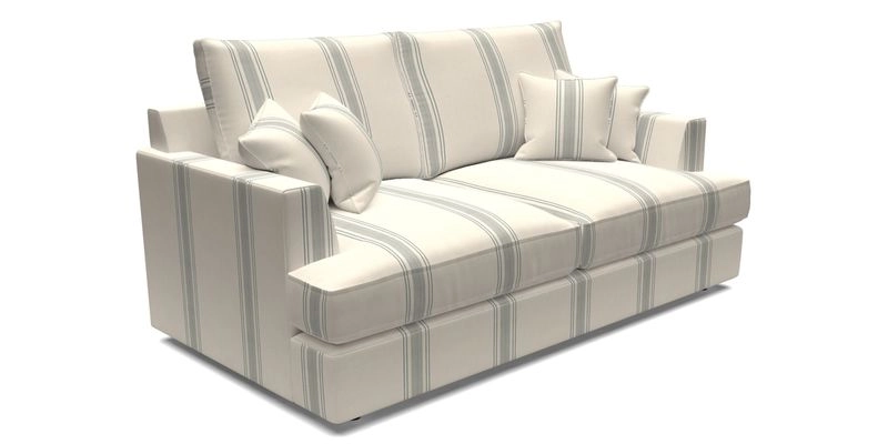 Slingsby 3 Seater Fitted Cover Sofa in Two Tone Plain Biscuit. Loose cover version available