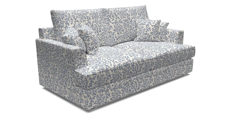 Slingsby 3 Seater Fitted Cover Sofa in Two Tone Plain Biscuit. Loose cover version available