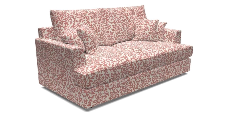 Slingsby 3 Seater Fitted Cover Sofa in Two Tone Plain Biscuit. Loose cover version available