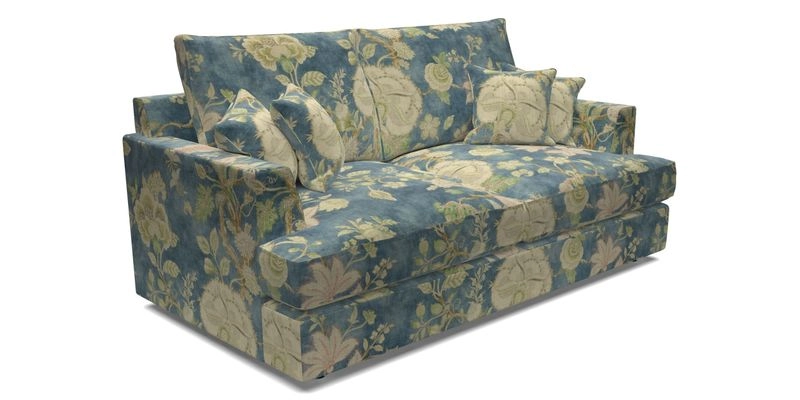 Slingsby 3 Seater Fitted Cover Sofa in Two Tone Plain Biscuit. Loose cover version available