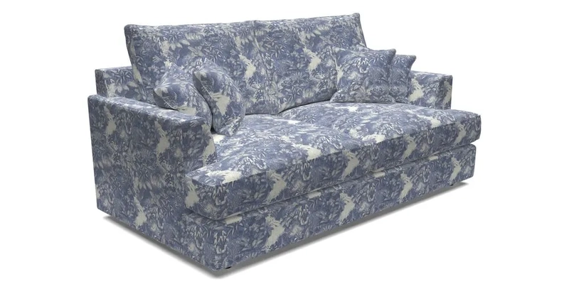 Slingsby 3 Seater Fitted Cover Sofa in Two Tone Plain Biscuit. Loose cover version available